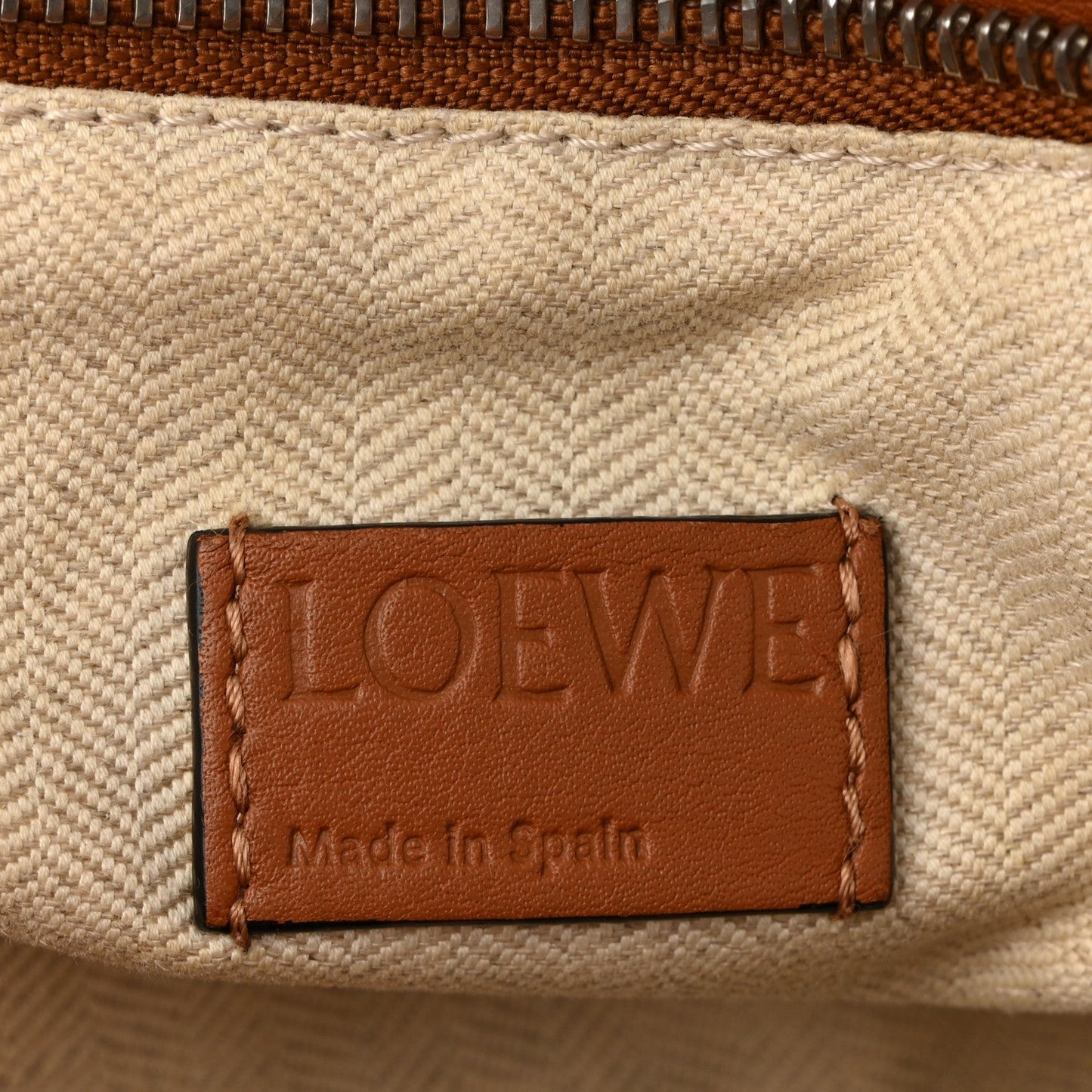 Calfskin Large Puzzle Bag Tan