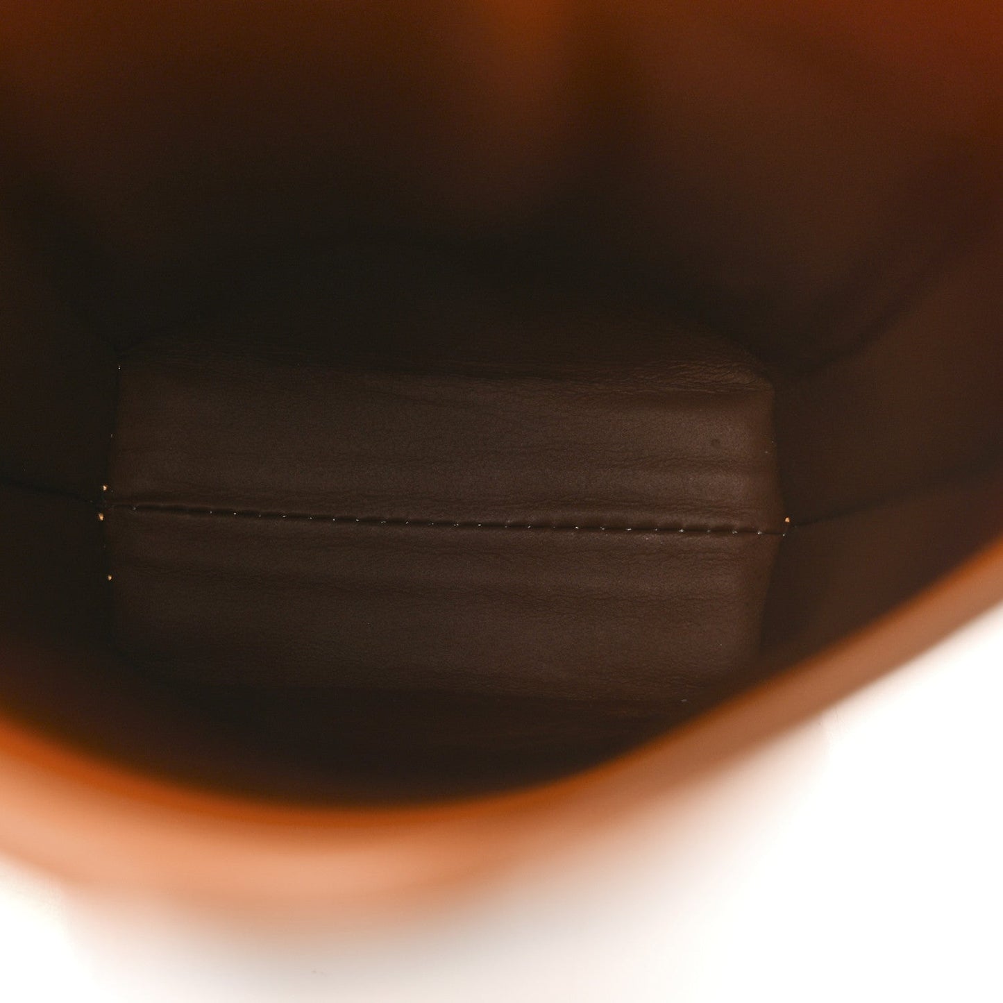 Smooth Calfskin Anagram Phone Pouch Tan