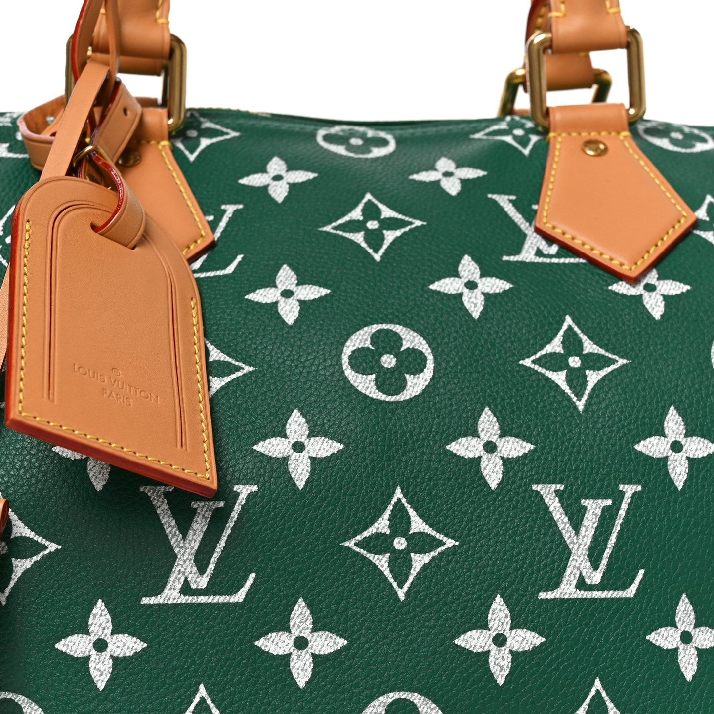 Calfskin Monogram Speedy P9 Bandouliere 40 Green