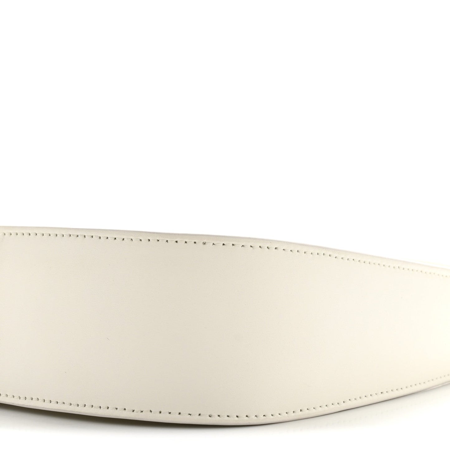 Smooth Calfskin Half Moon Shoulder Bag New Ivory