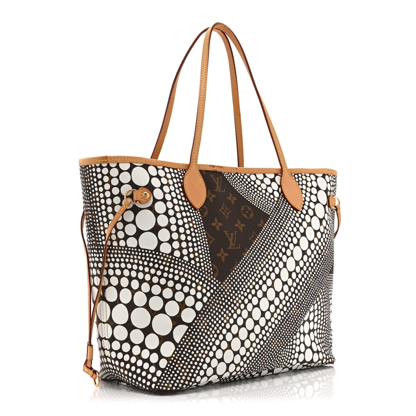 Monogram Kusama Waves Neverfull MM White