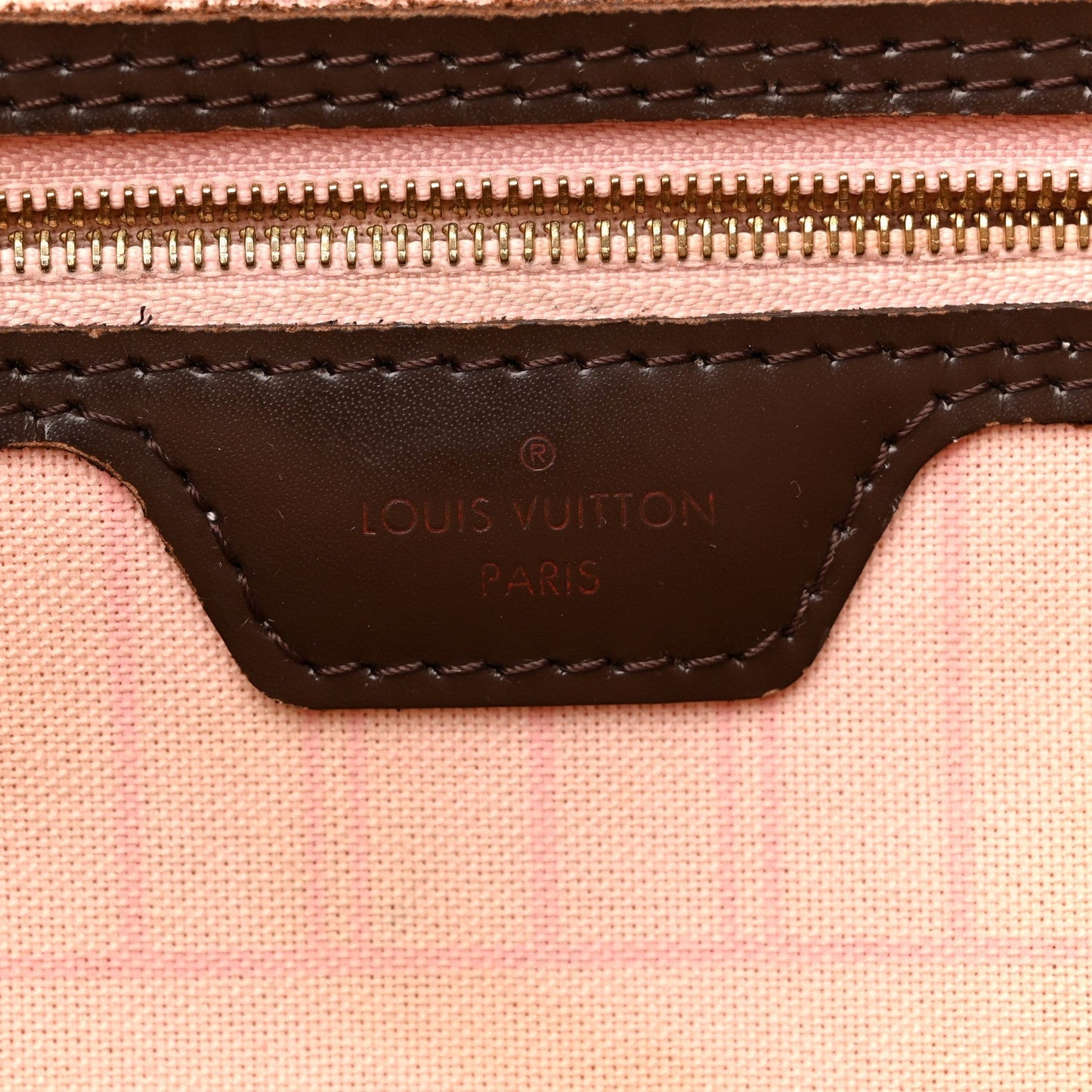Damier Ebene Neo Neverfull MM Rose Ballerine