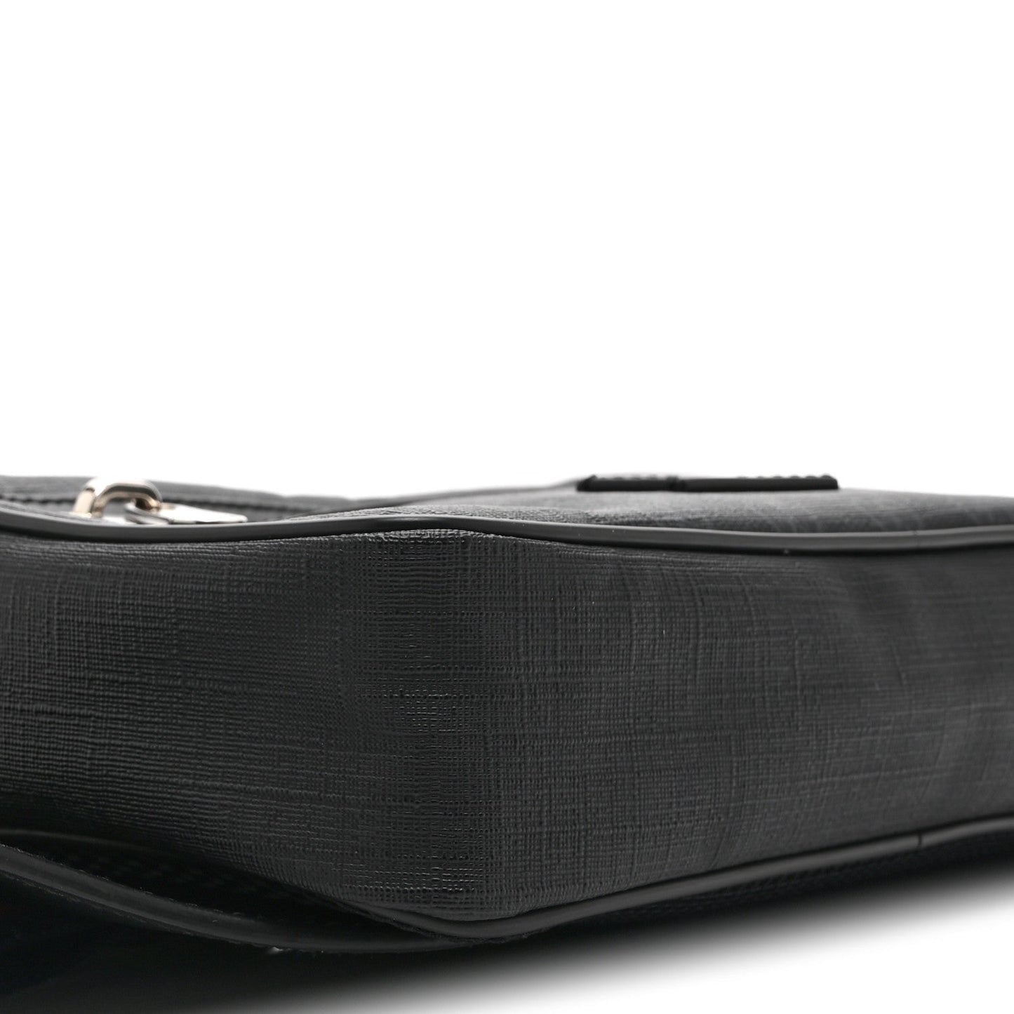 Soft GG Supreme Monogram Web Belt Bag Black Grey