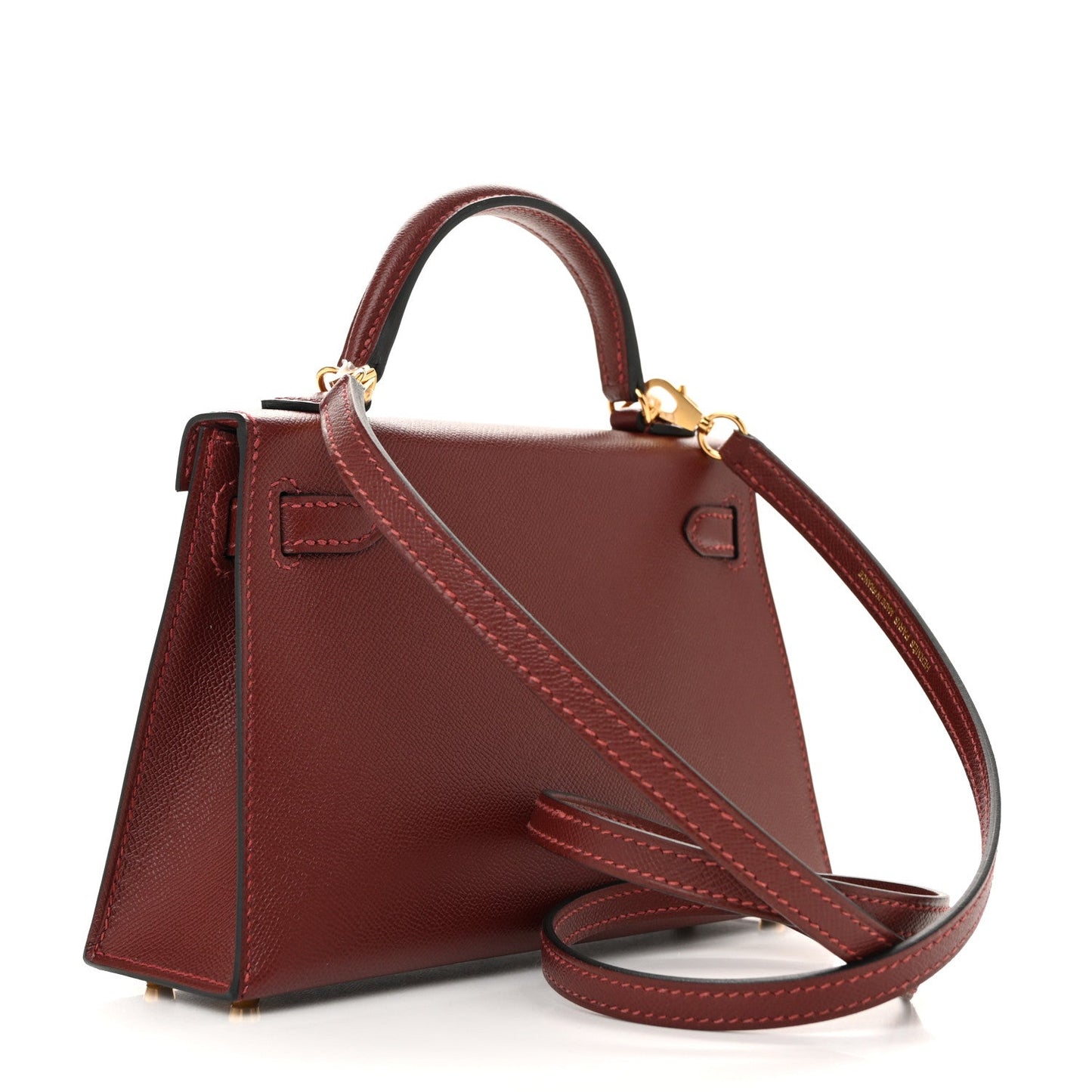 Madame Calfskin Mini Kelly Sellier 20 Rouge H