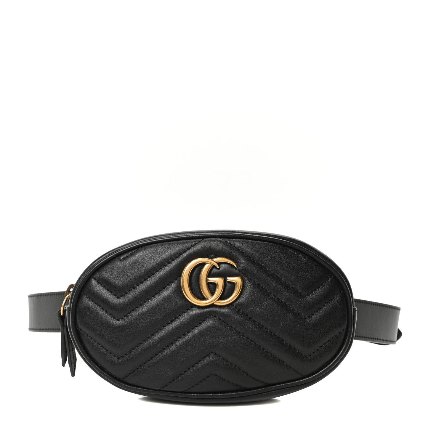 Calfskin Matelasse GG Marmont Belt Bag 95 38 Black