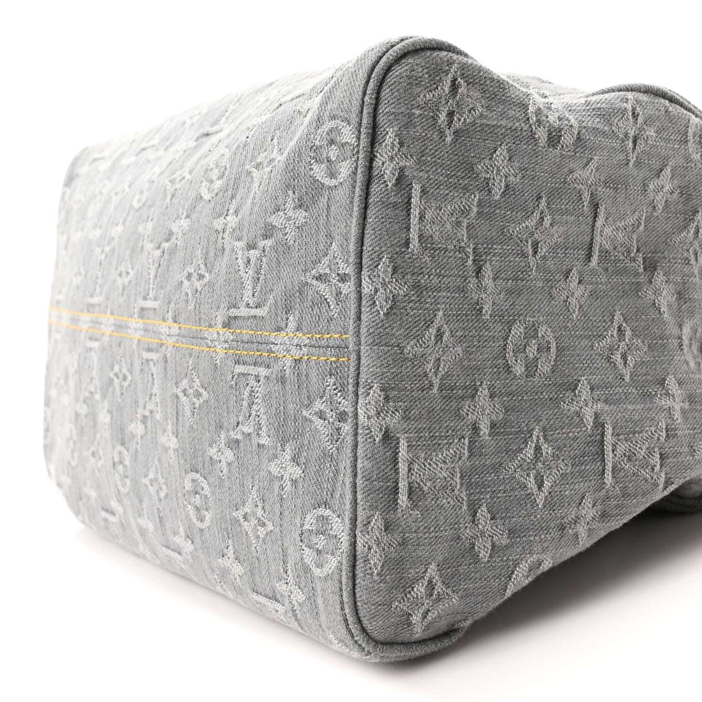 Monogram Denim Speedy Soft 30 Washed Gray