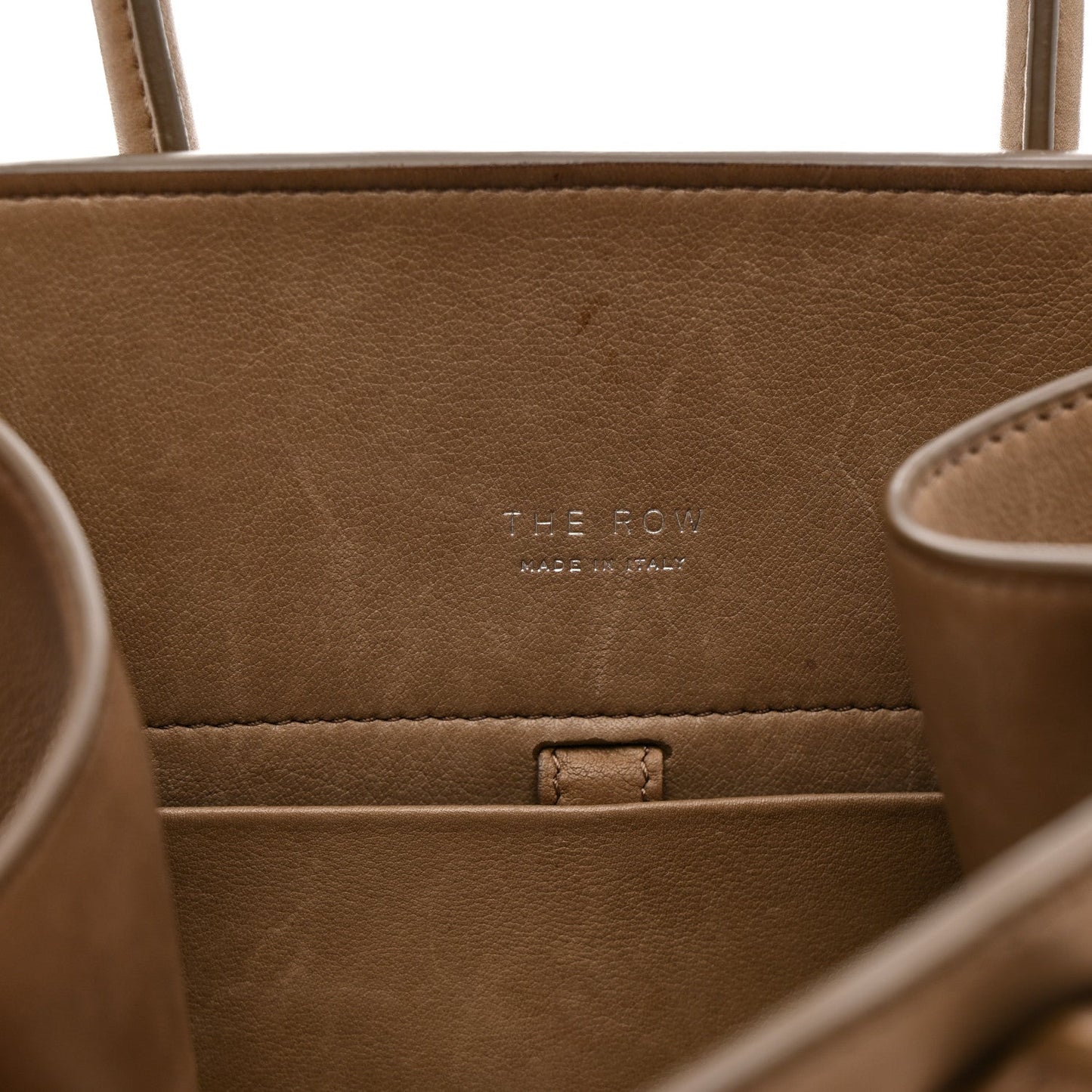 Polished Saddle Calfskin Soft Margaux 10 Bag Mouse Grey