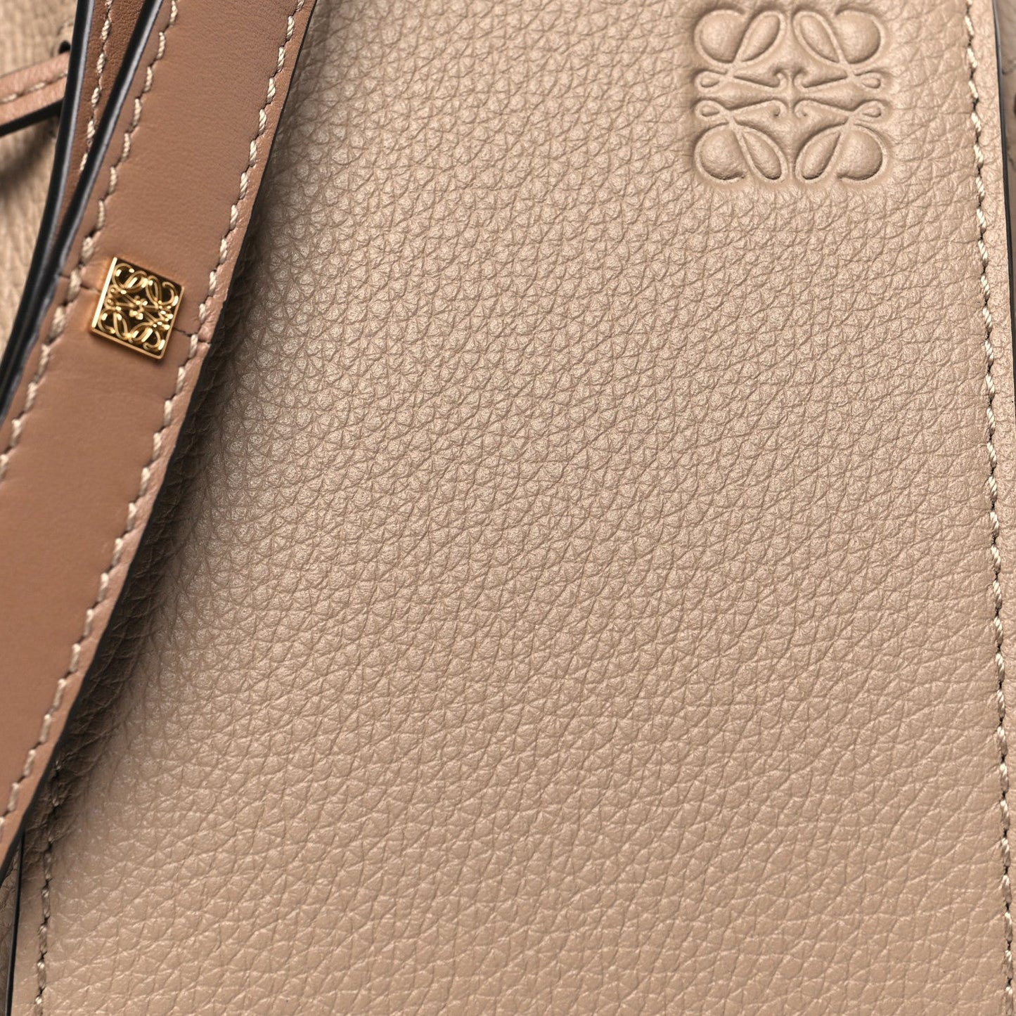 Calfskin Mini Hammock Shoulder Bag Sand Mink