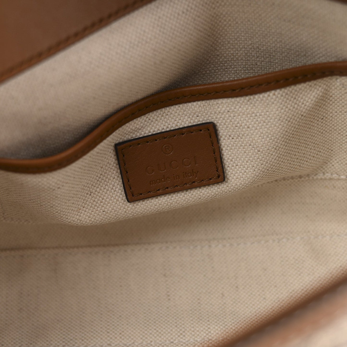 GG Supreme Monogram Duomo Lux Horsebit 1955 Soft Small Shoulder Bag Beige Ebony Sundial