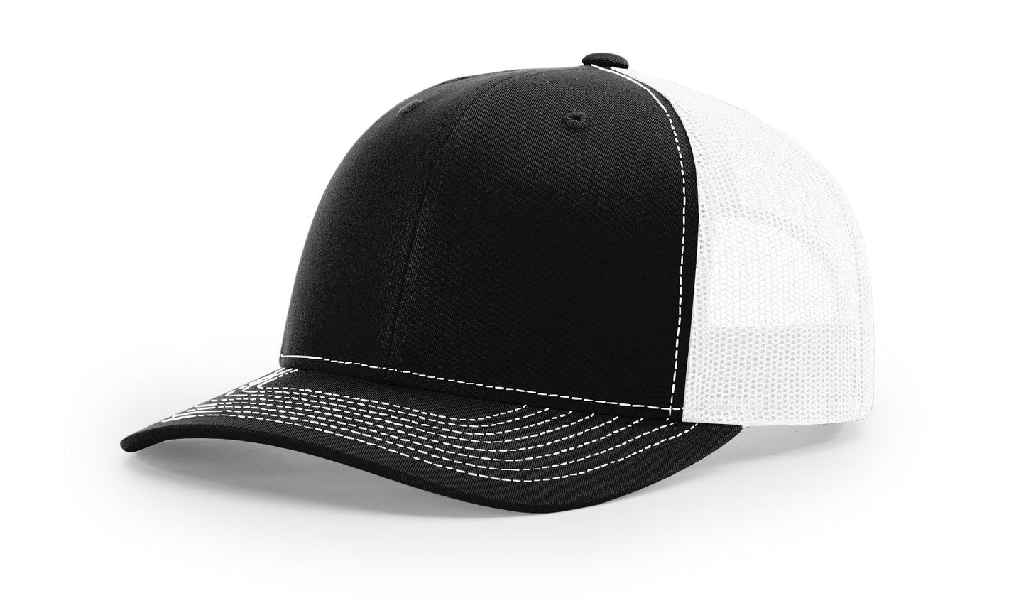 Richardson 112 Trucker Cap Split Hats Split Colors Two Colors - Blank