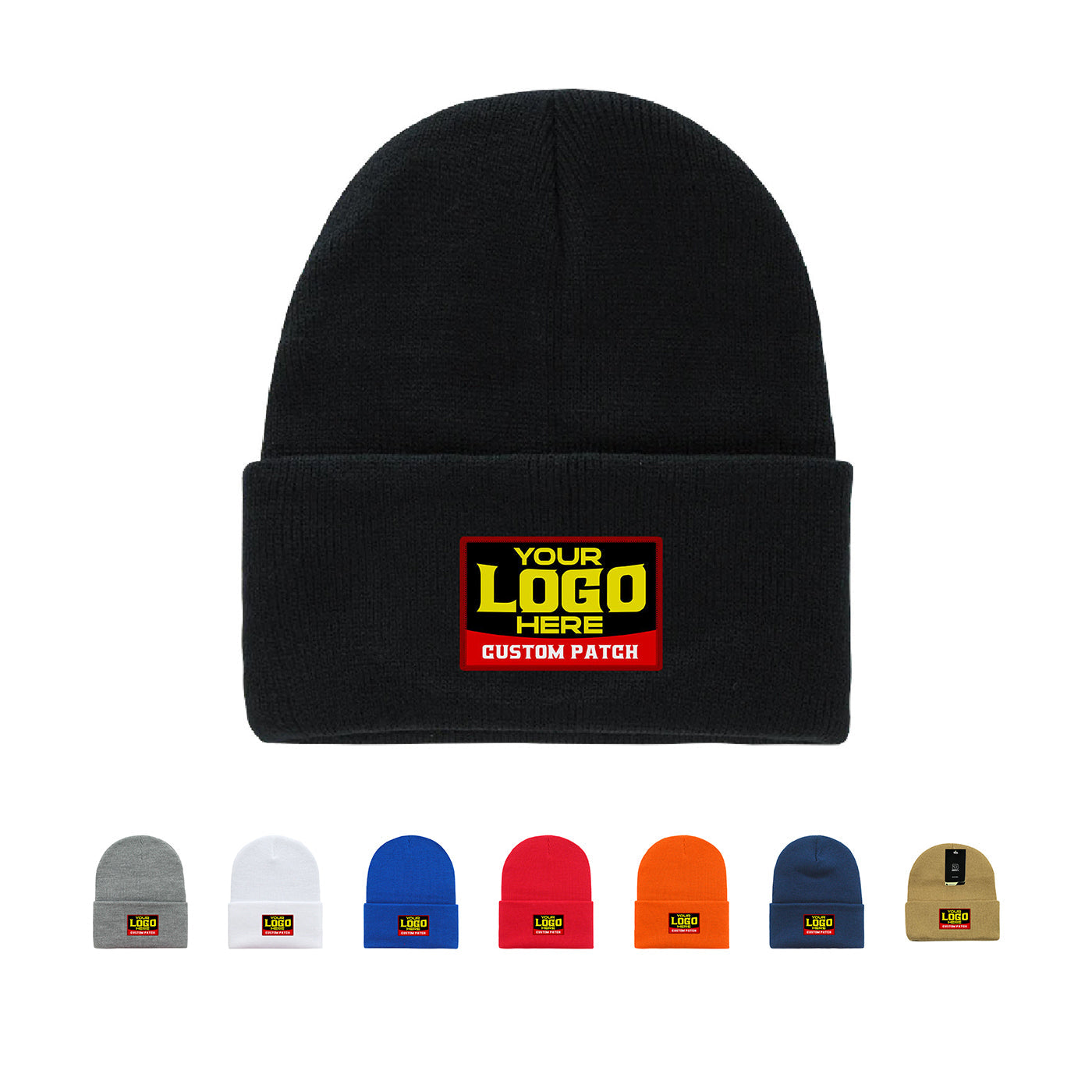 Custom Patch Decky 186 - Acrylic Long Beanie, Knit Cap - 186
