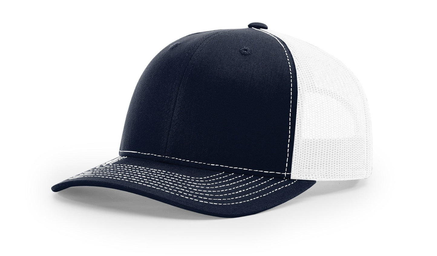 Richardson 112 Trucker Cap Split Hats Split Colors Two Colors - Blank