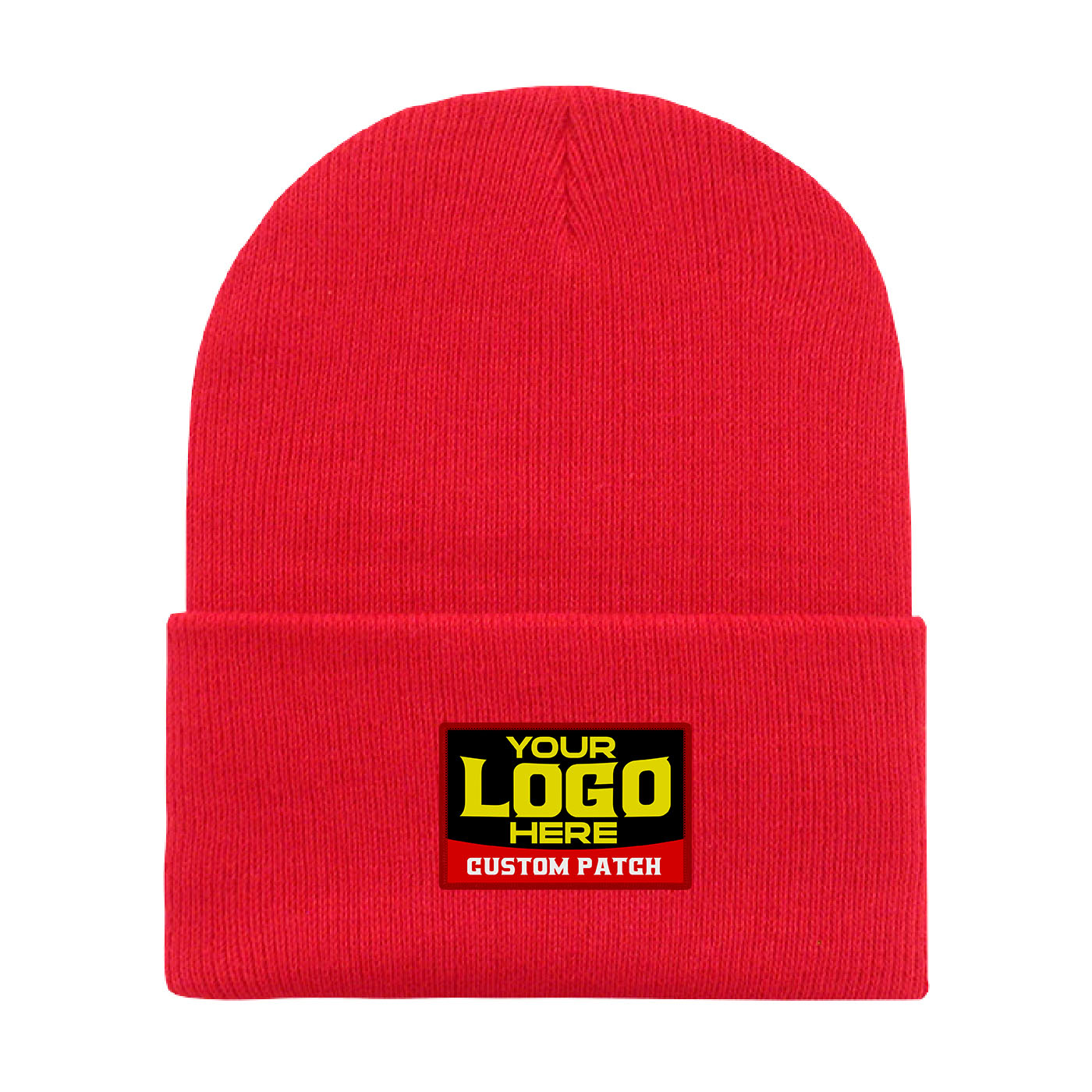 Custom Patch Decky 186 - Acrylic Long Beanie, Knit Cap - 186