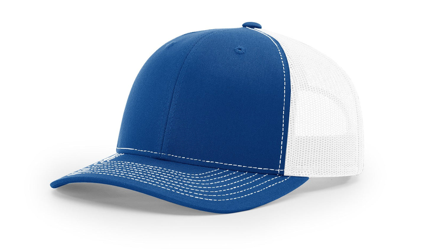 Richardson 112 Trucker Cap Split Hats Split Colors Two Colors - Blank