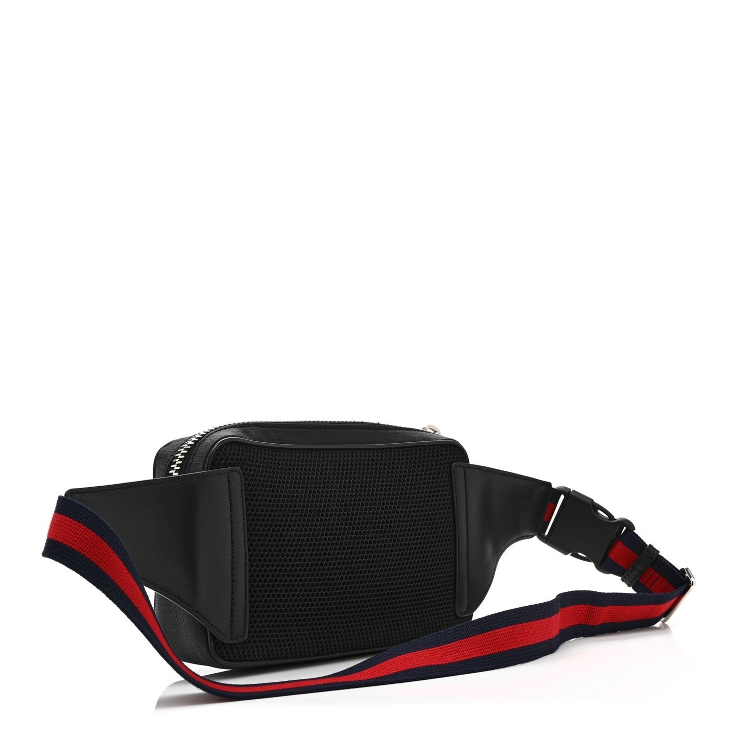 Soft GG Supreme Monogram Web Belt Bag Black Grey