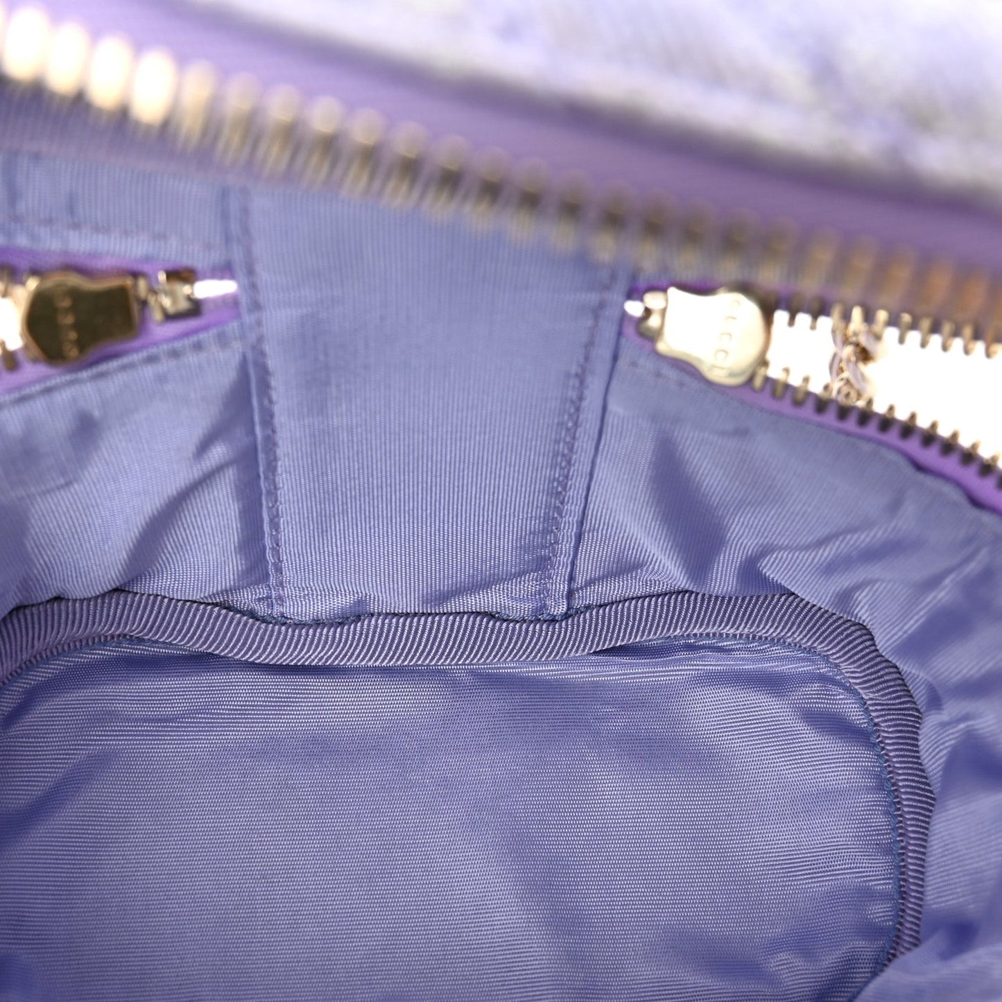 Denim GG Monogram Nano GG Marmont Vanity Bag Light Purple