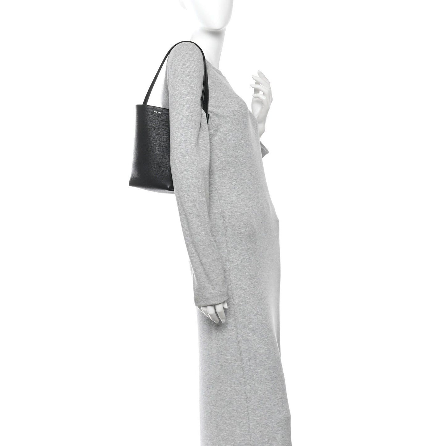 Grained Calfskin Small N/S Park Tote Black