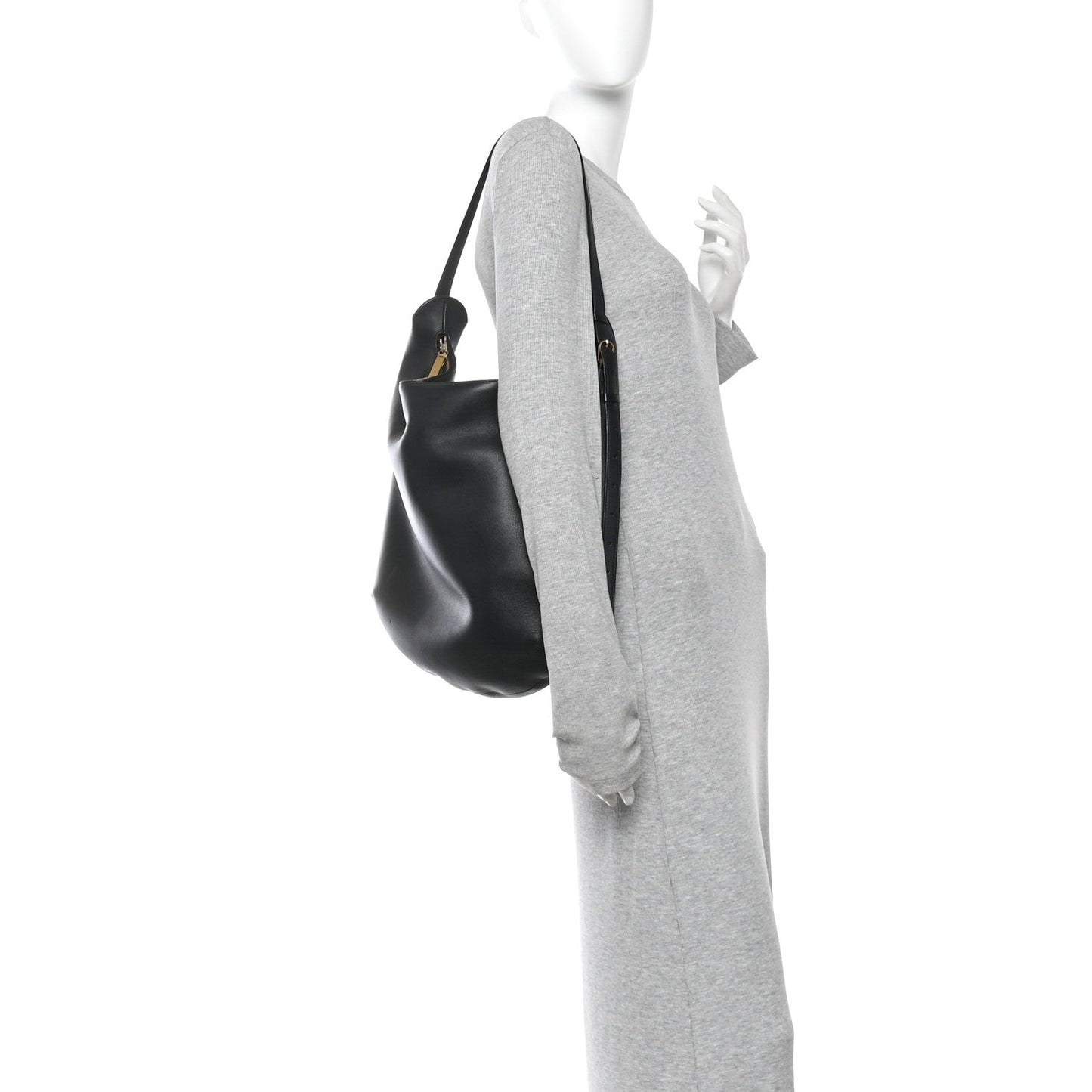 Calfskin N/S Allie Bag Black