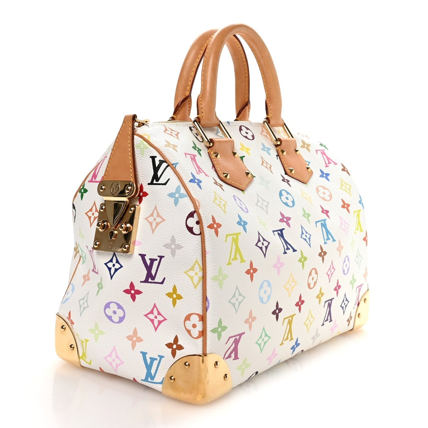 Monogram Multicolor Speedy 30 White