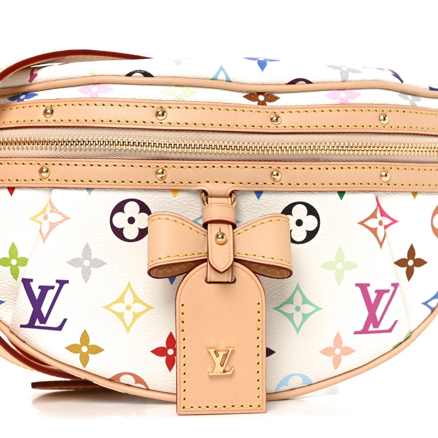 LV X TM Monogram Multicolor High Rise Bumbag White