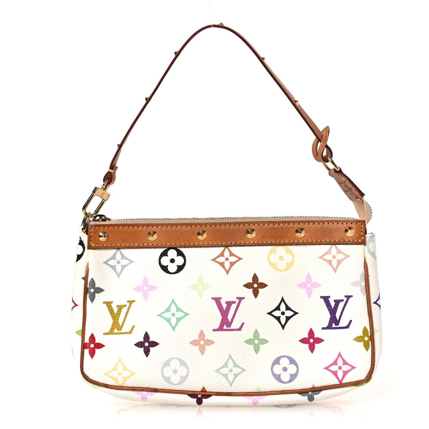 Monogram Multicolor Pochette Accessories White