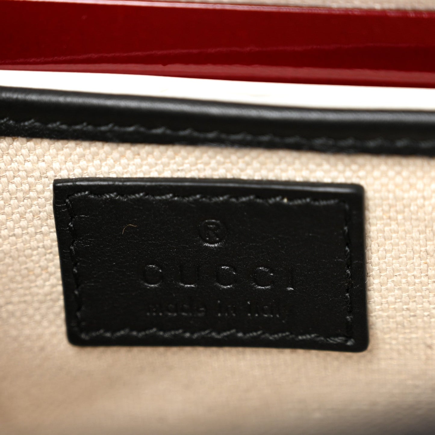 GG Supreme Monogram Horsebit 1955 Soft Small Shoulder Bag Beige Black