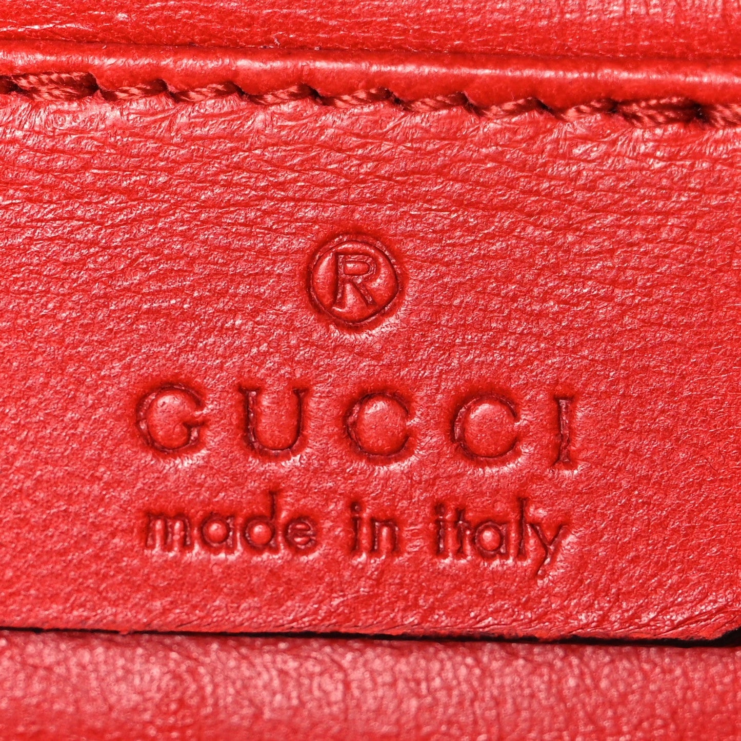 Patent Microguccissima Small Broadway Clutch Red
