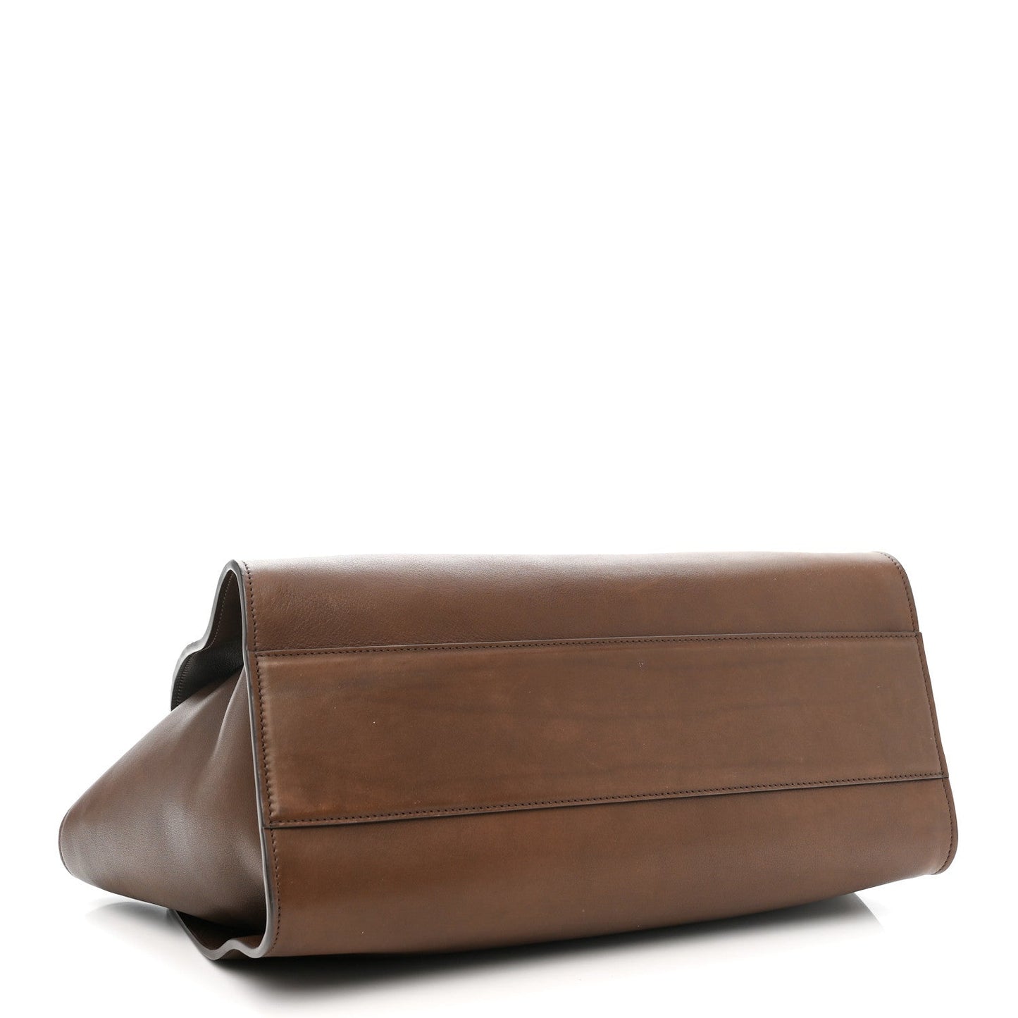 Polished Saddle Calfskin Marlo 14 Deep Brown