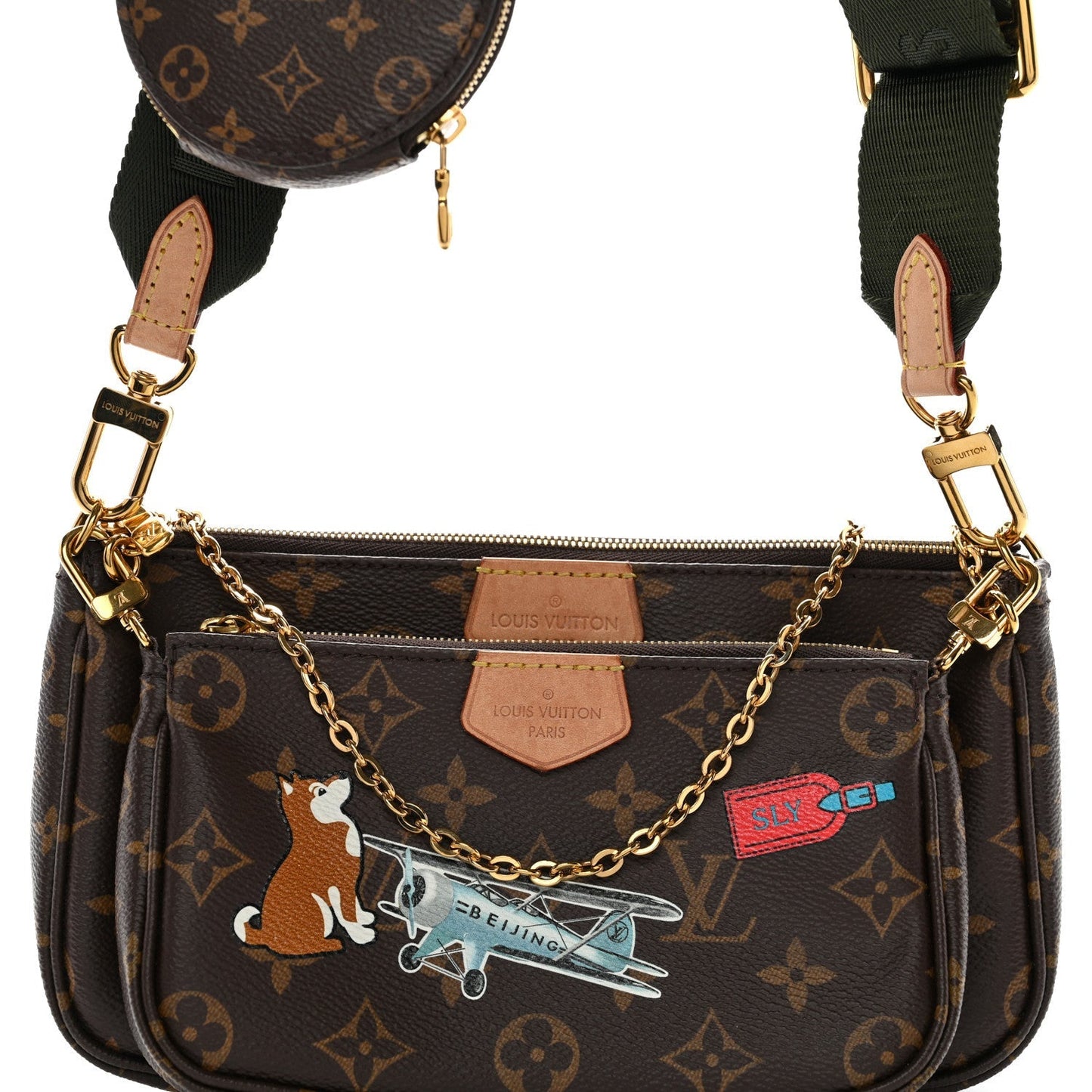 Monogram My LV World Tour Multi Pochette Accessories Kaki