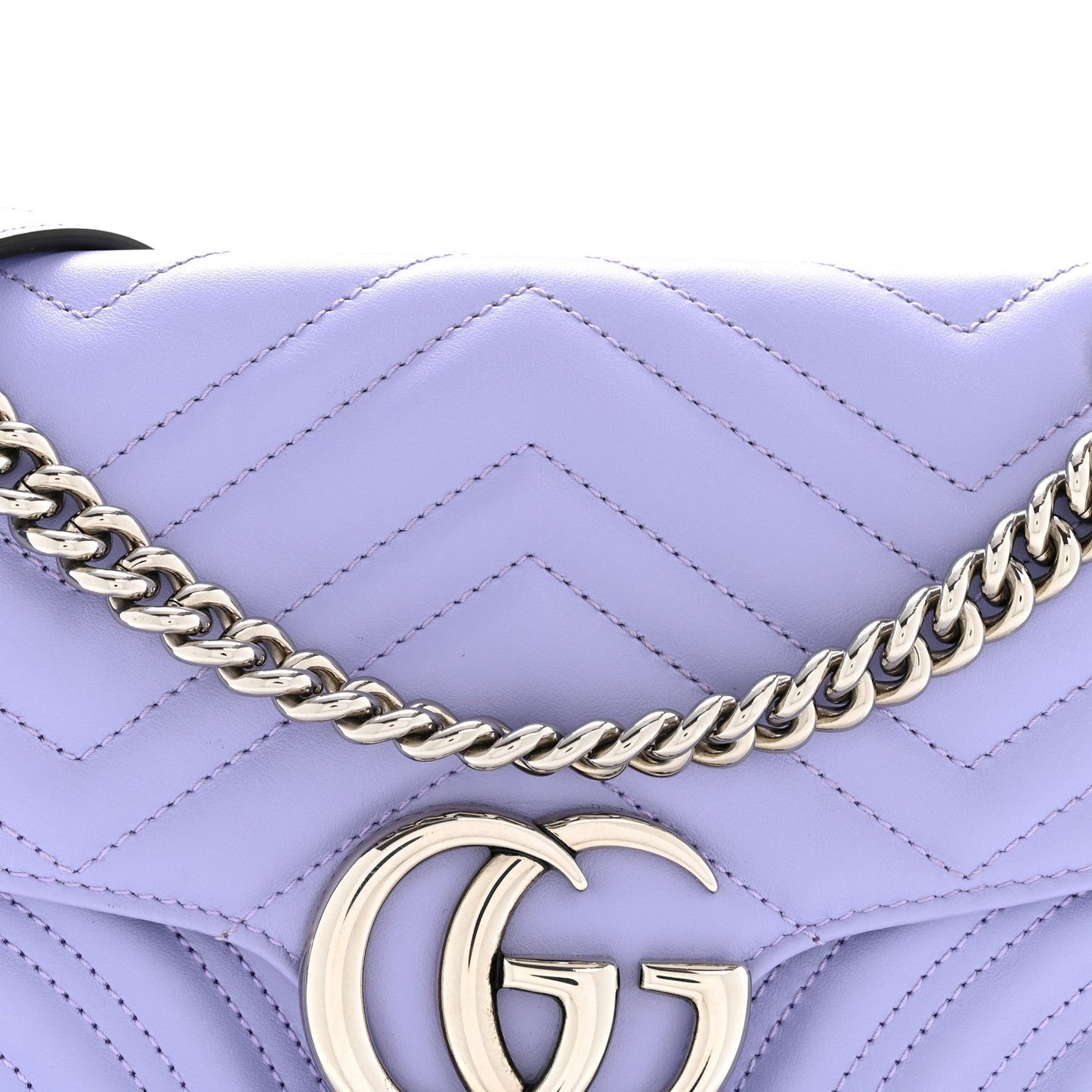 Calfskin Matelasse Small GG Marmont Shoulder Bag Lapis