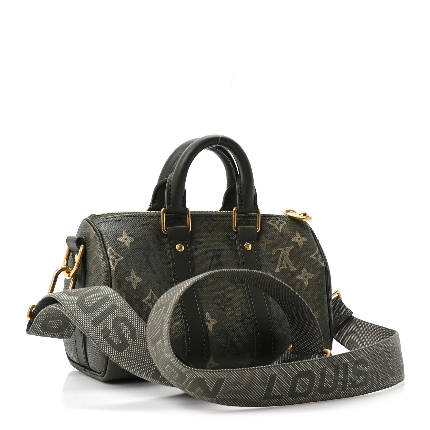 Monogram Surplus Keepall Bandouliere 25 Khaki