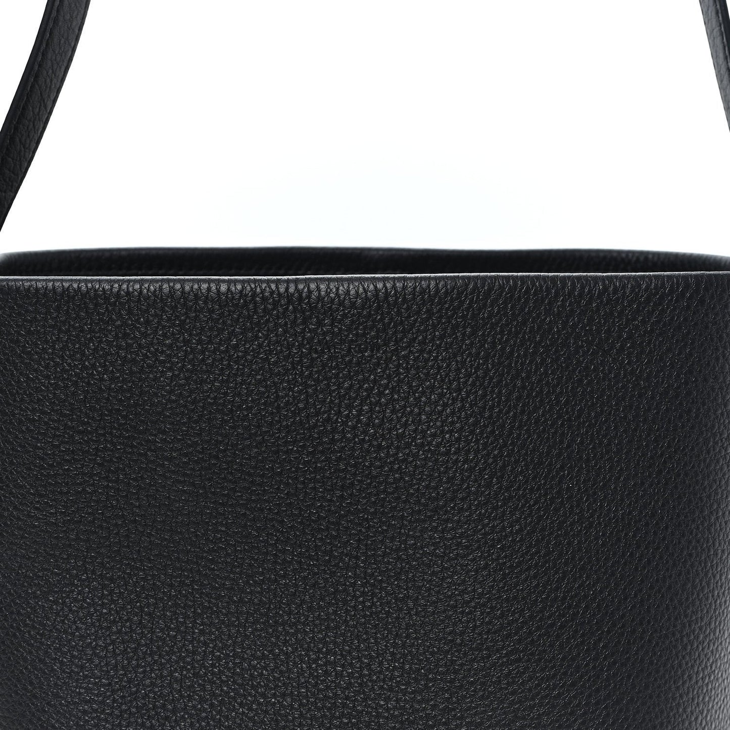 Grained Calfskin Medium N/S Park Tote Black