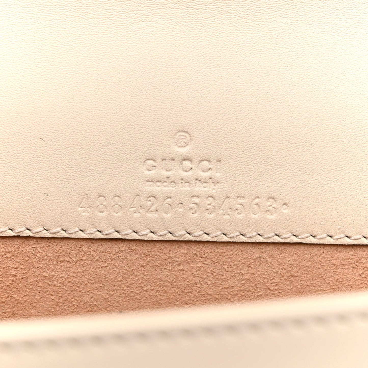 Calfskin Matelasse GG Marmont Mini Bag White