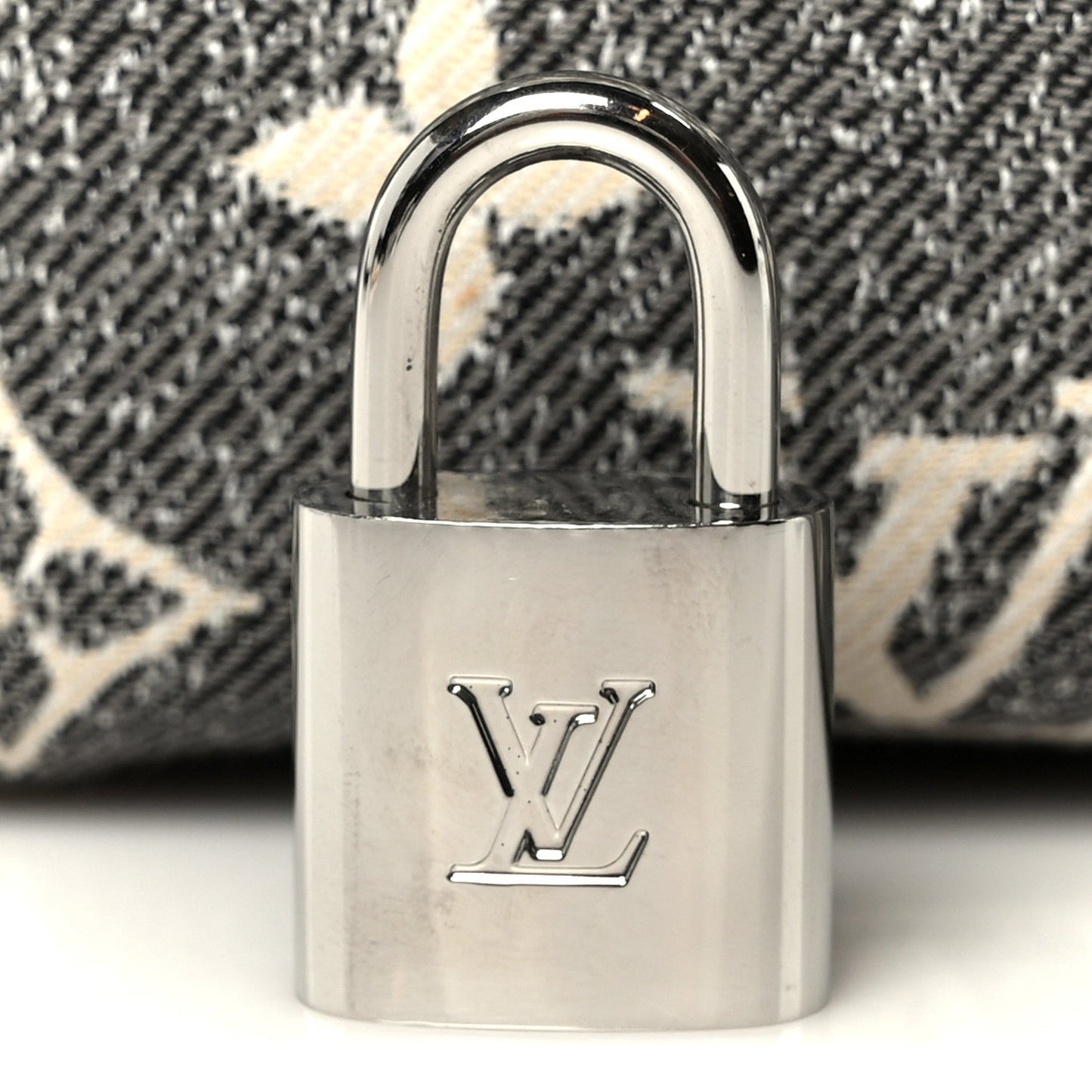 Denim Monogram Jacquard Speedy Bandouliere 25 Black