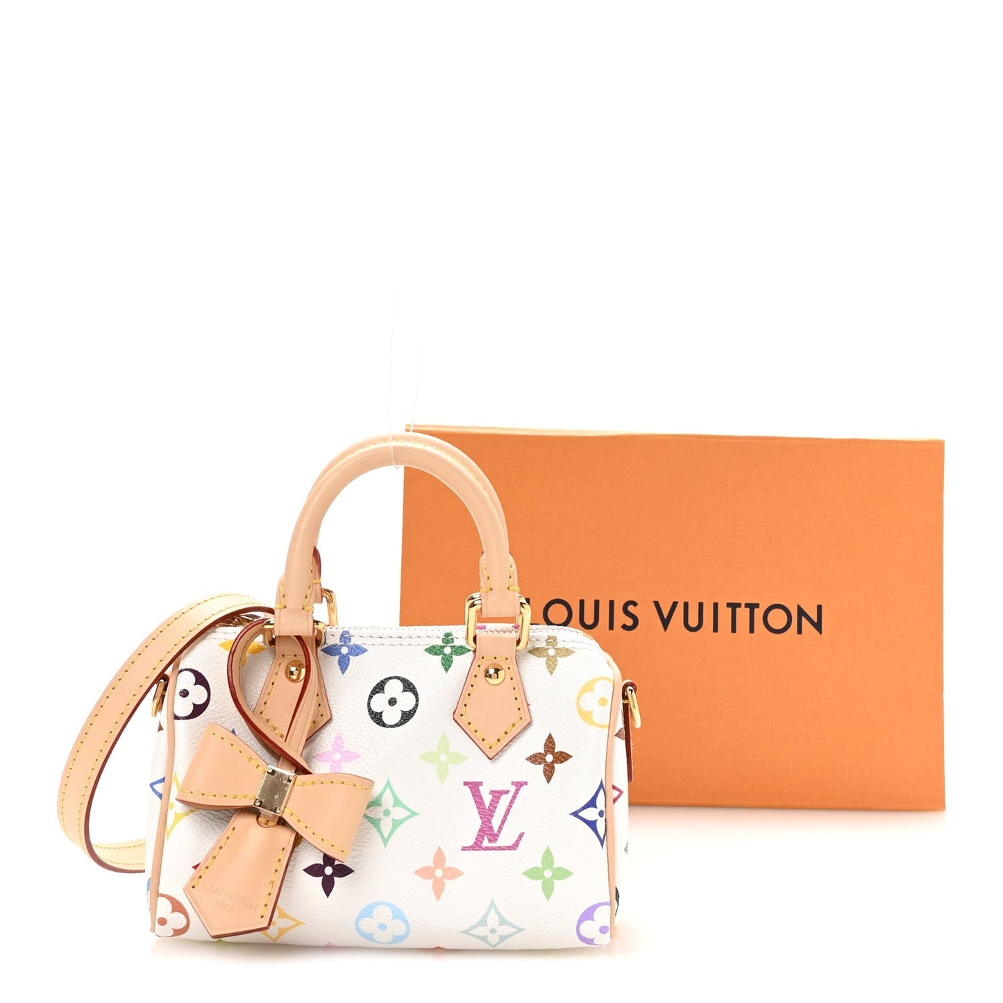 LV X TM Monogram Multicolor Nano Speedy White