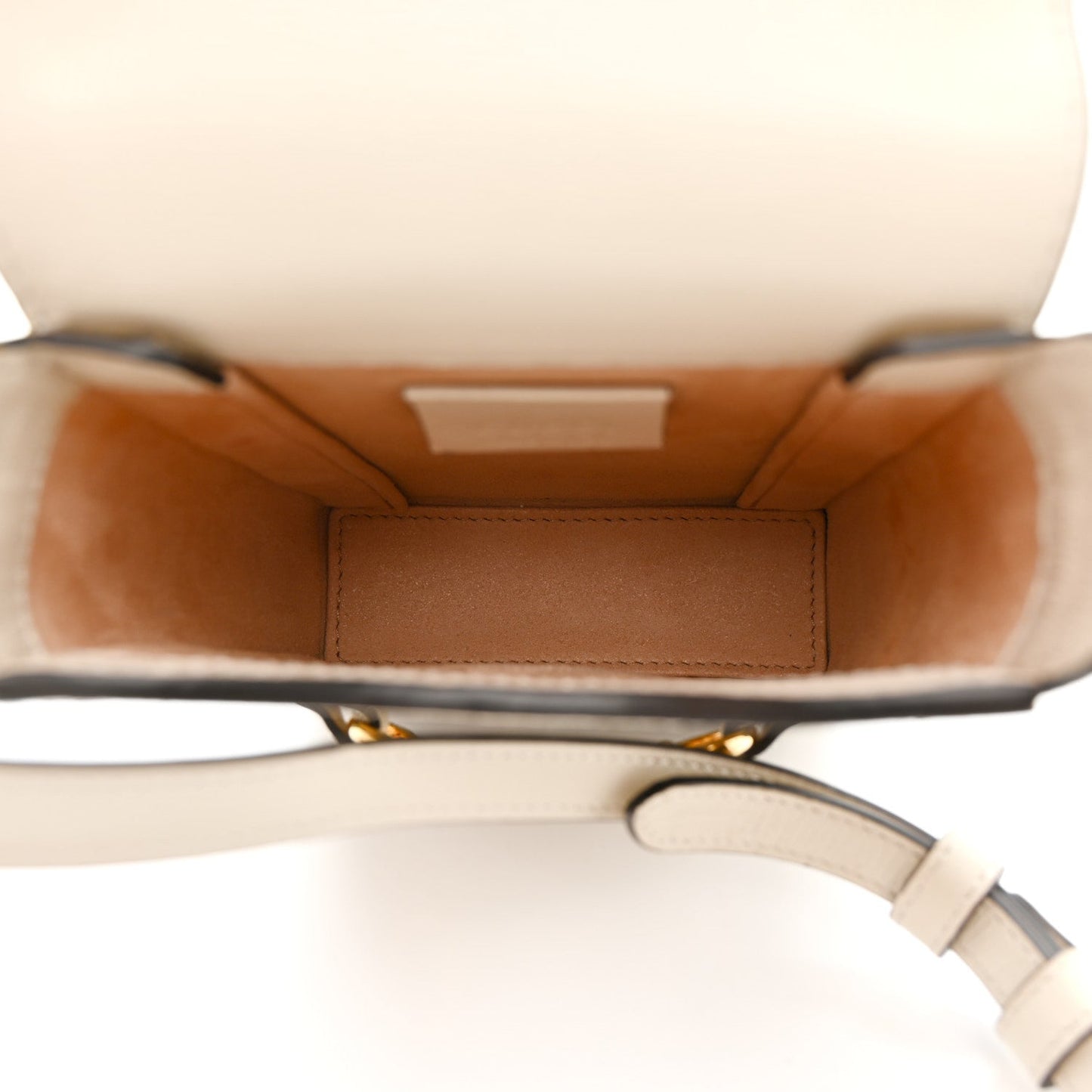 GG Supreme Monogram Azalea Calfskin Mini Horsebit 1955 Crossbody Bag Beige Ebony Mystic White