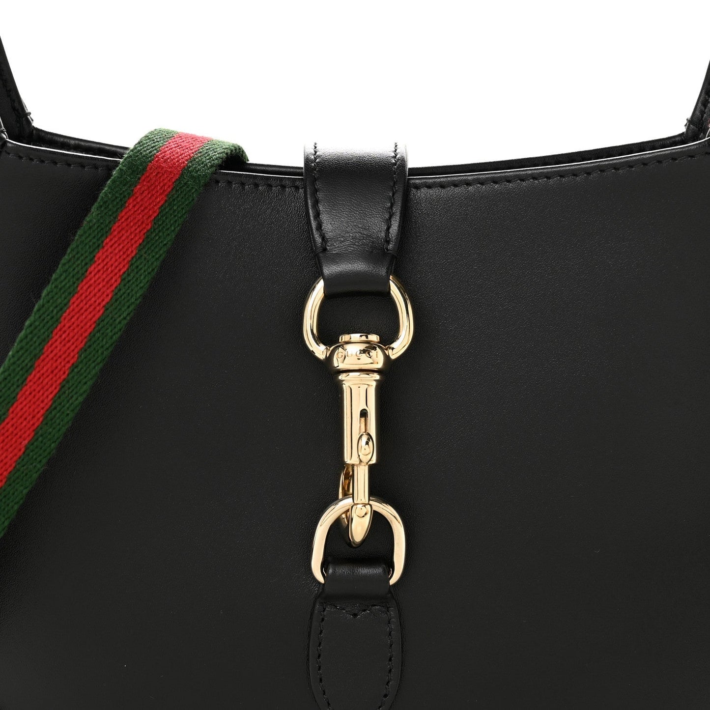Calfskin Small Jackie Shoulder Bag Black
