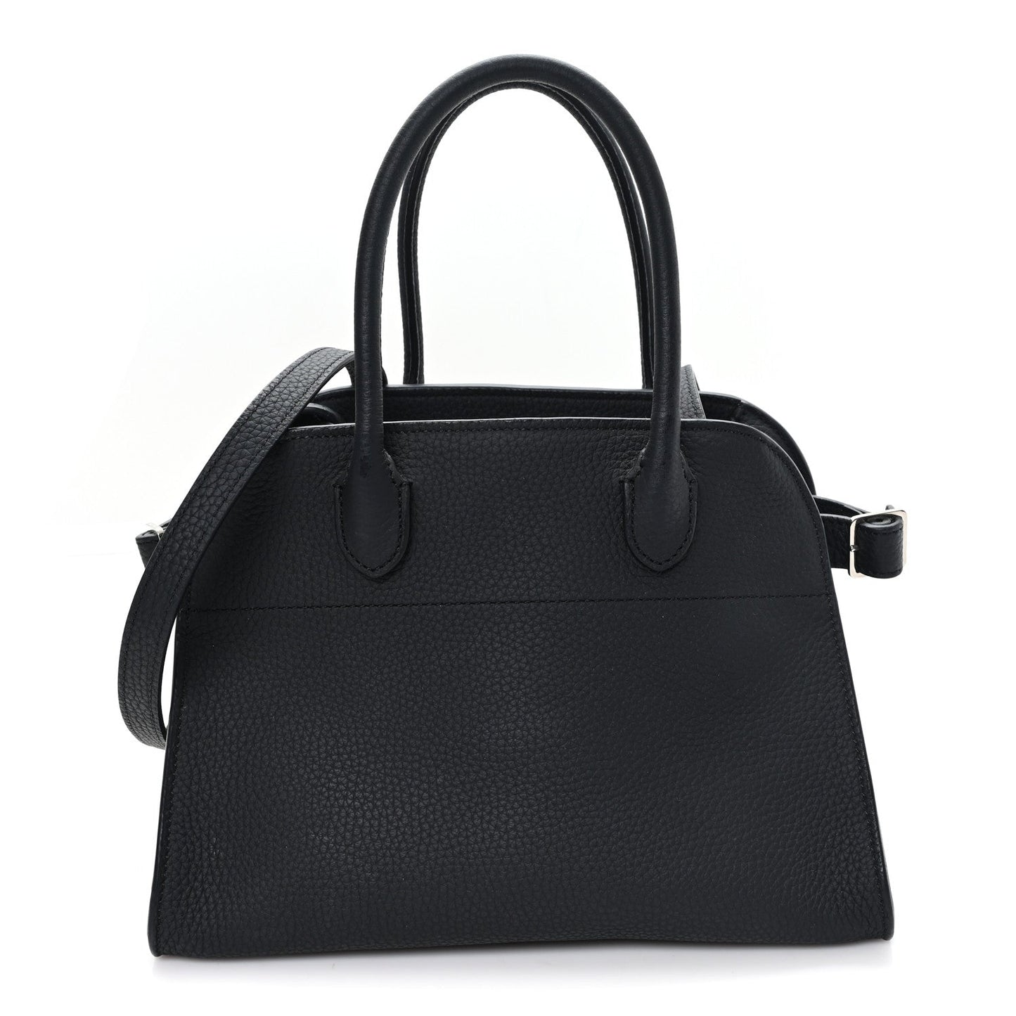 Grained Calfskin Soft Margaux 10 Bag Black