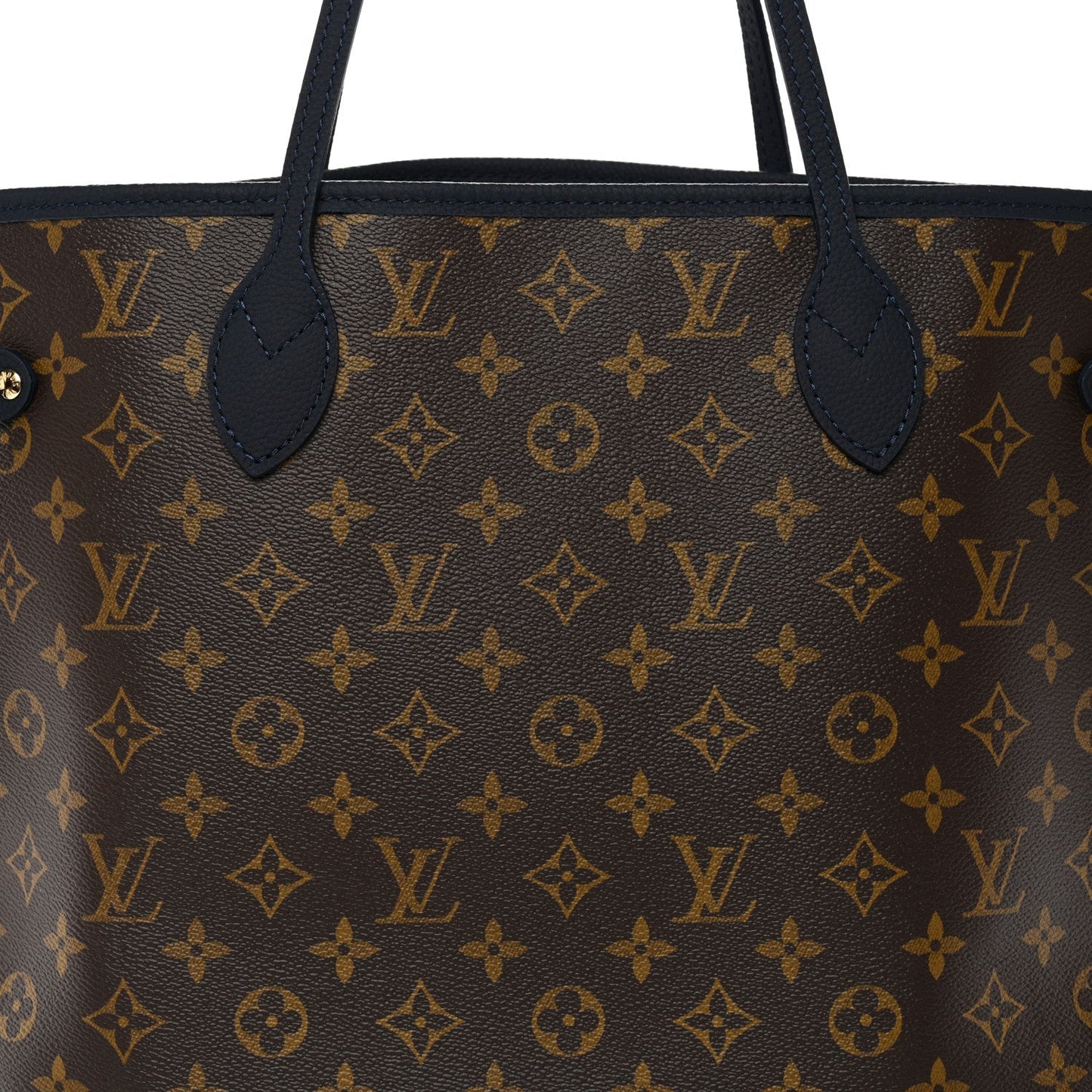 Monogram Calfskin Neo Neverfull Inside Out MM Navy