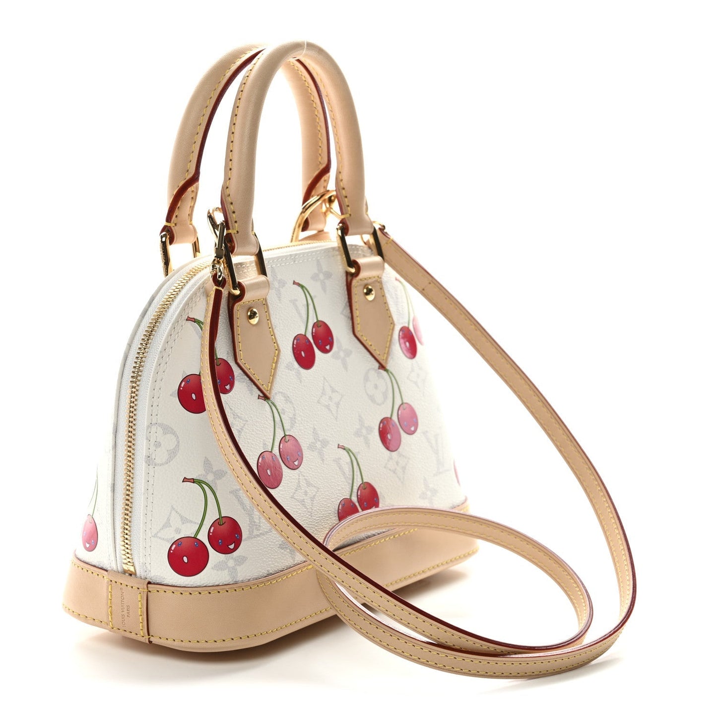 LV X TM Monogram Cerises Alma BB White