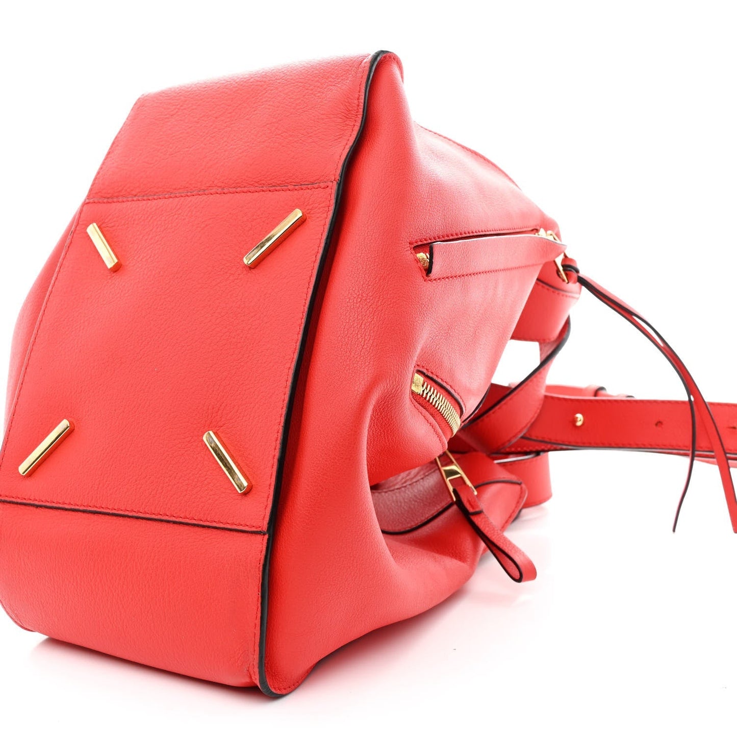 Calfskin Small Hammock Shoulder Bag Scarlet Red