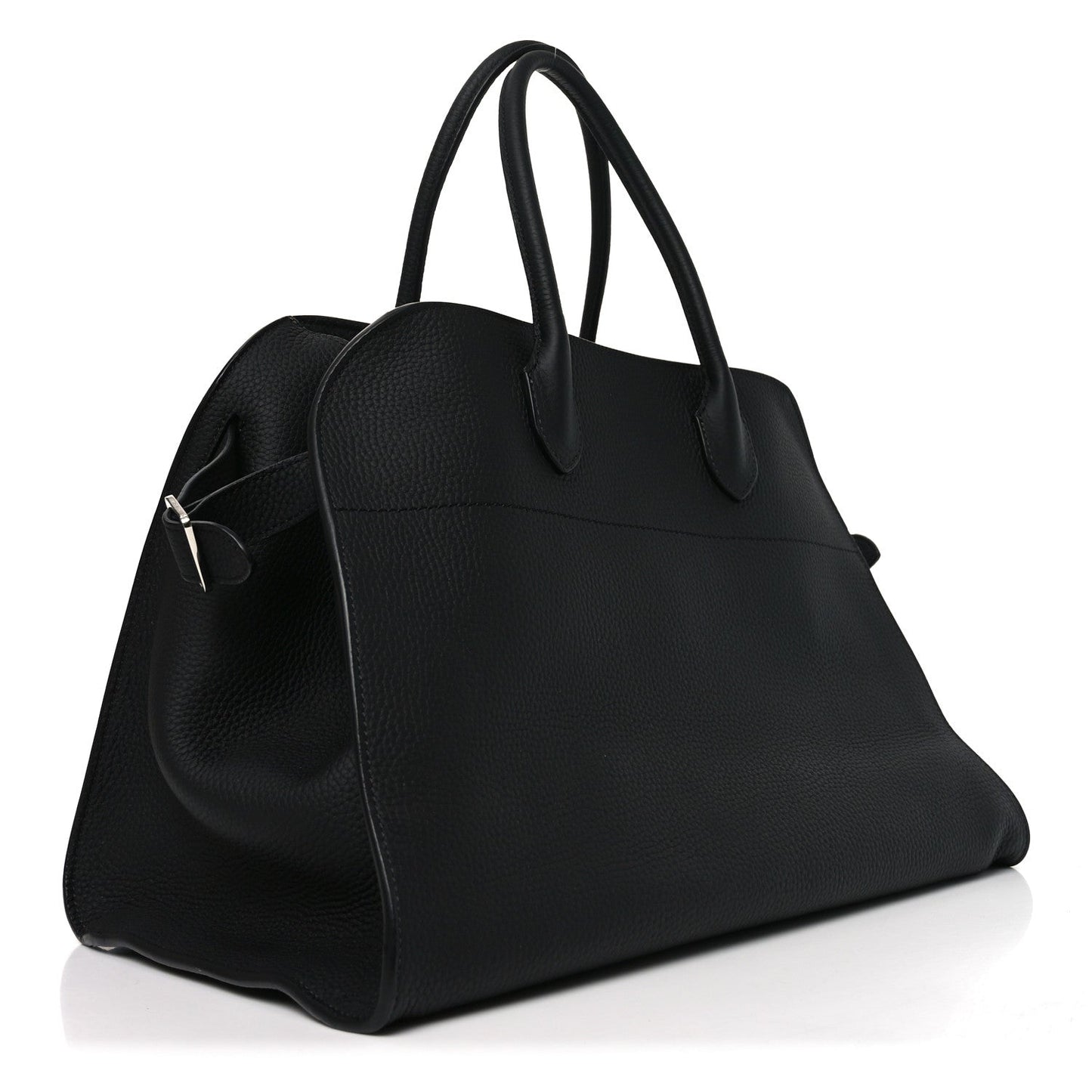 Matte Grained Calfskin Soft Margaux 15 Black