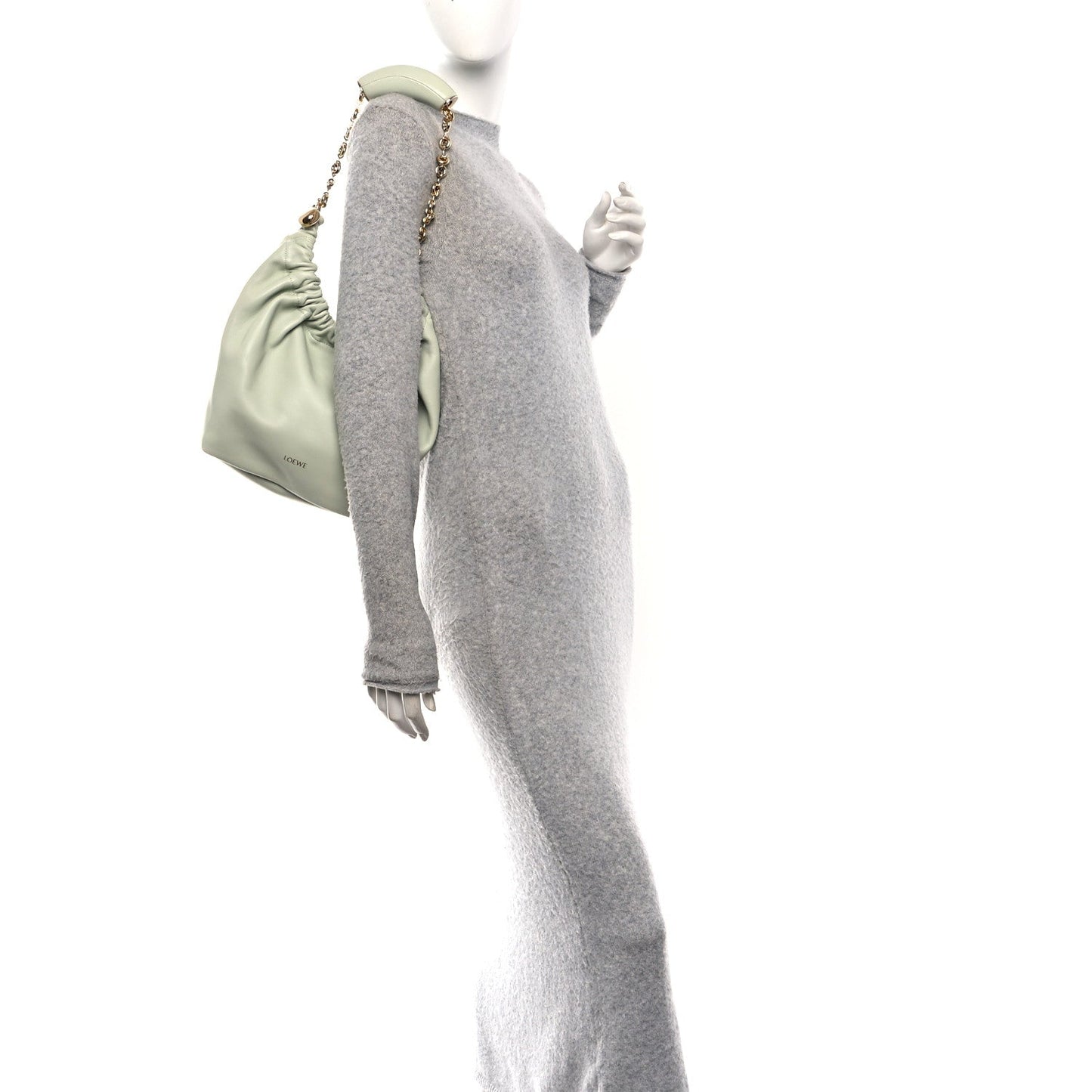 Mellow Nappa Lambskin Small Squeeze Bag Spring Jade