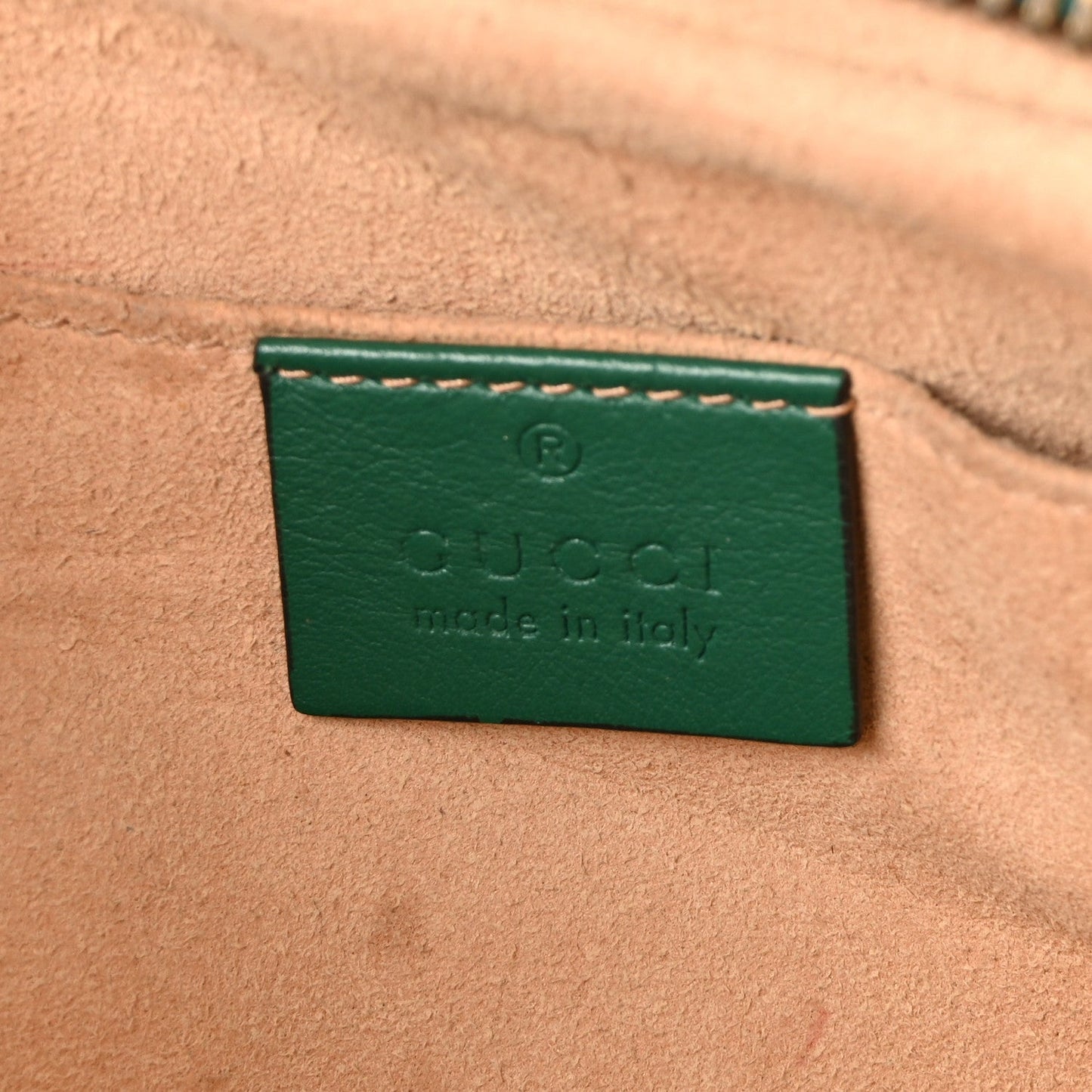 Calfskin Matelasse Small GG Marmont Chain Shoulder Bag Emerald Green