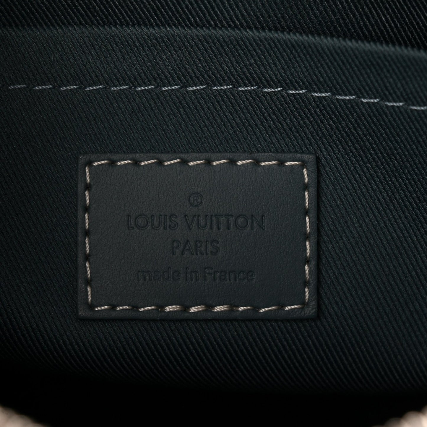 Monogram Washed Denim Keepall Bandouliere 25