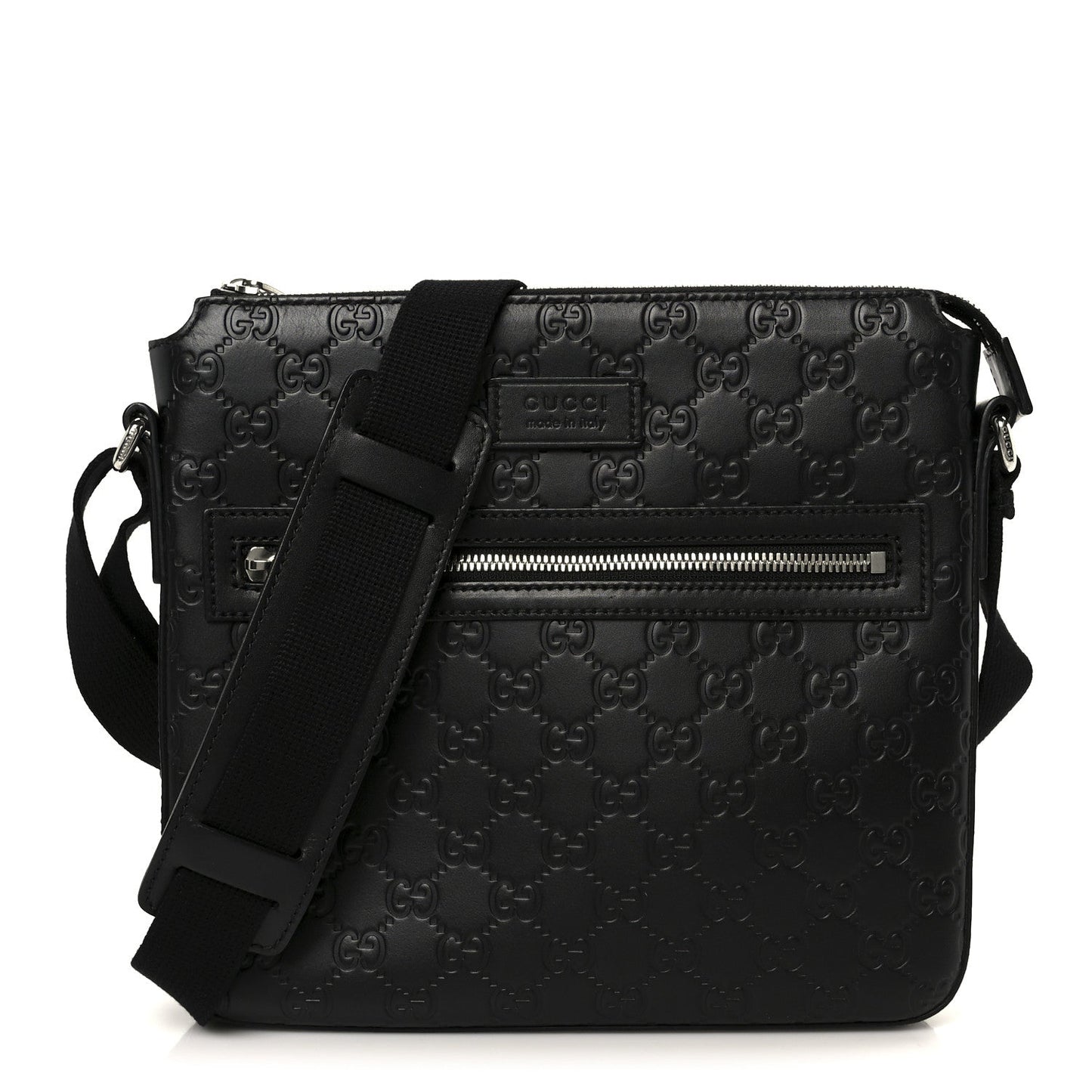 Guccissima Signature Small Messenger Bag Black