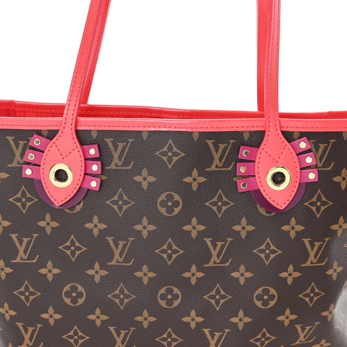 Monogram Totem Neo Neverfull MM Flamingo