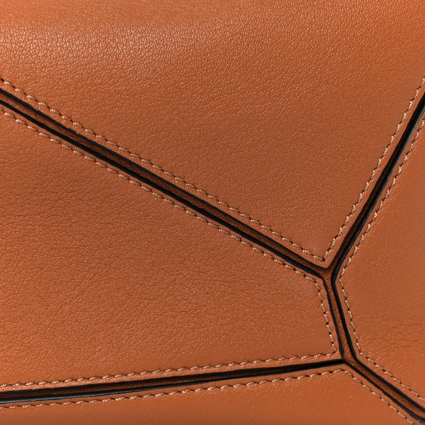 Calfskin Small Puzzle Bag Tan