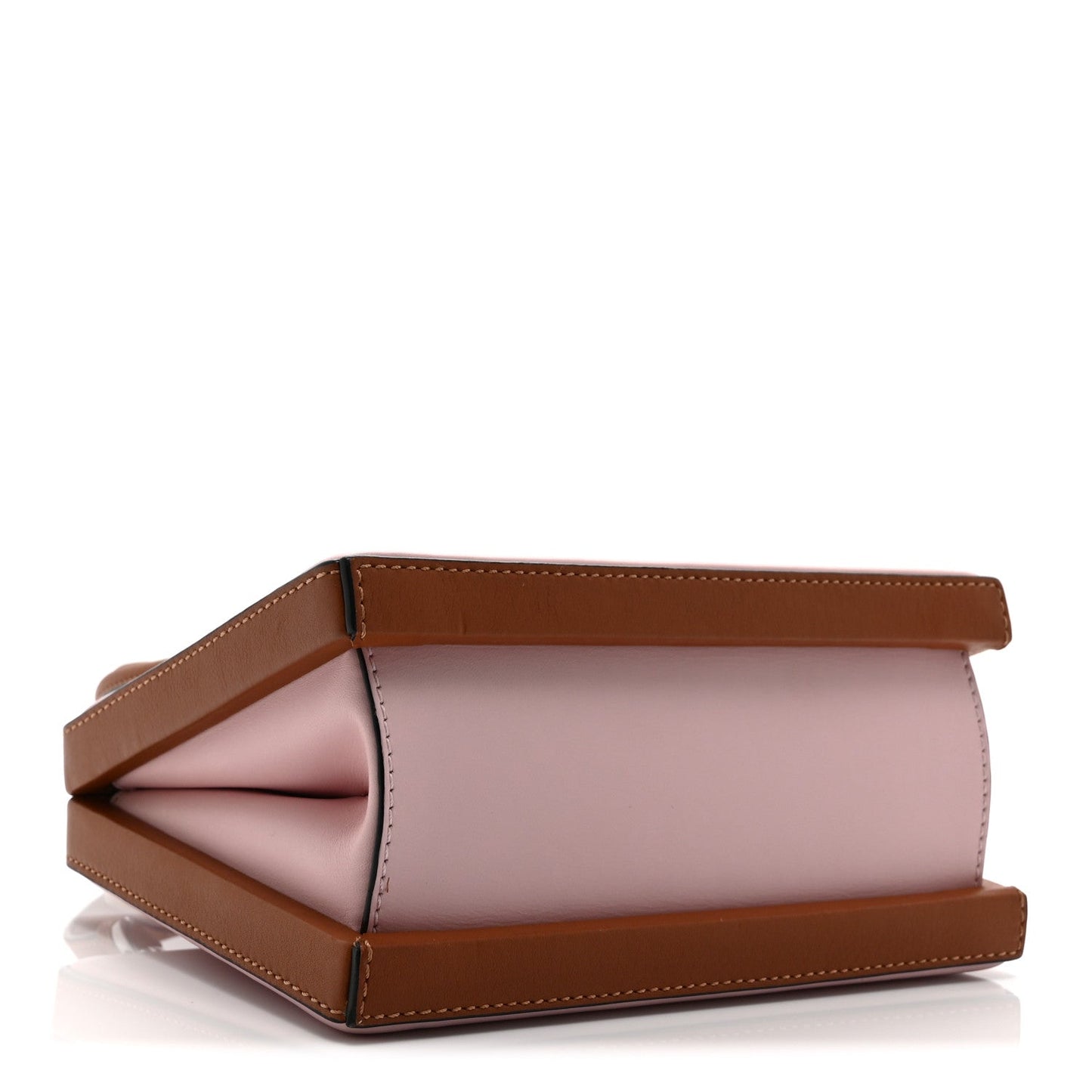 Calfskin Small Postal Bag Pastel Pink Tan