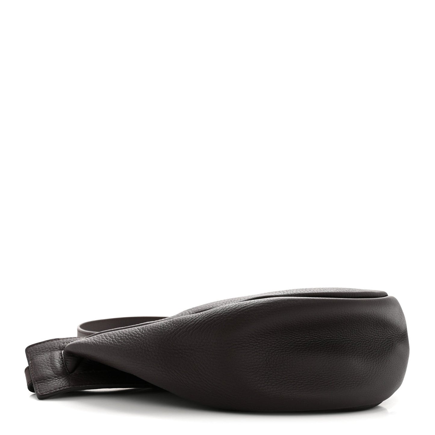 Grained Calfskin Small Slouchy Banana Bag Aubergine